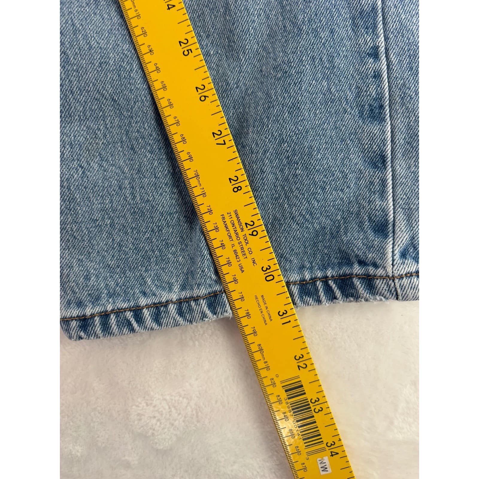 Urban Up Pipeline Jeans Mens 34x30 Jeans Blue Straight Leg 100% Cotton Denim - Thumbnail 6