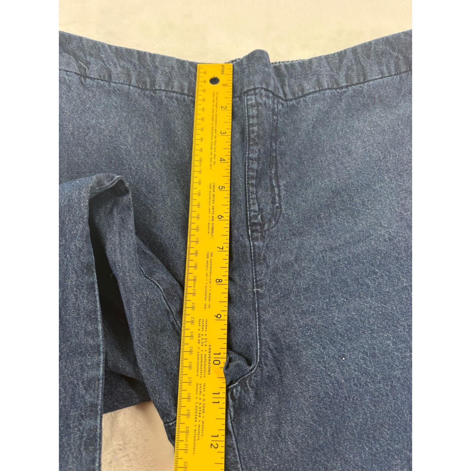 Draper's & Damons Denim Pants Womens PL S Jeans Blue Elastic Waist Cotton 7048 - Thumbnail 5