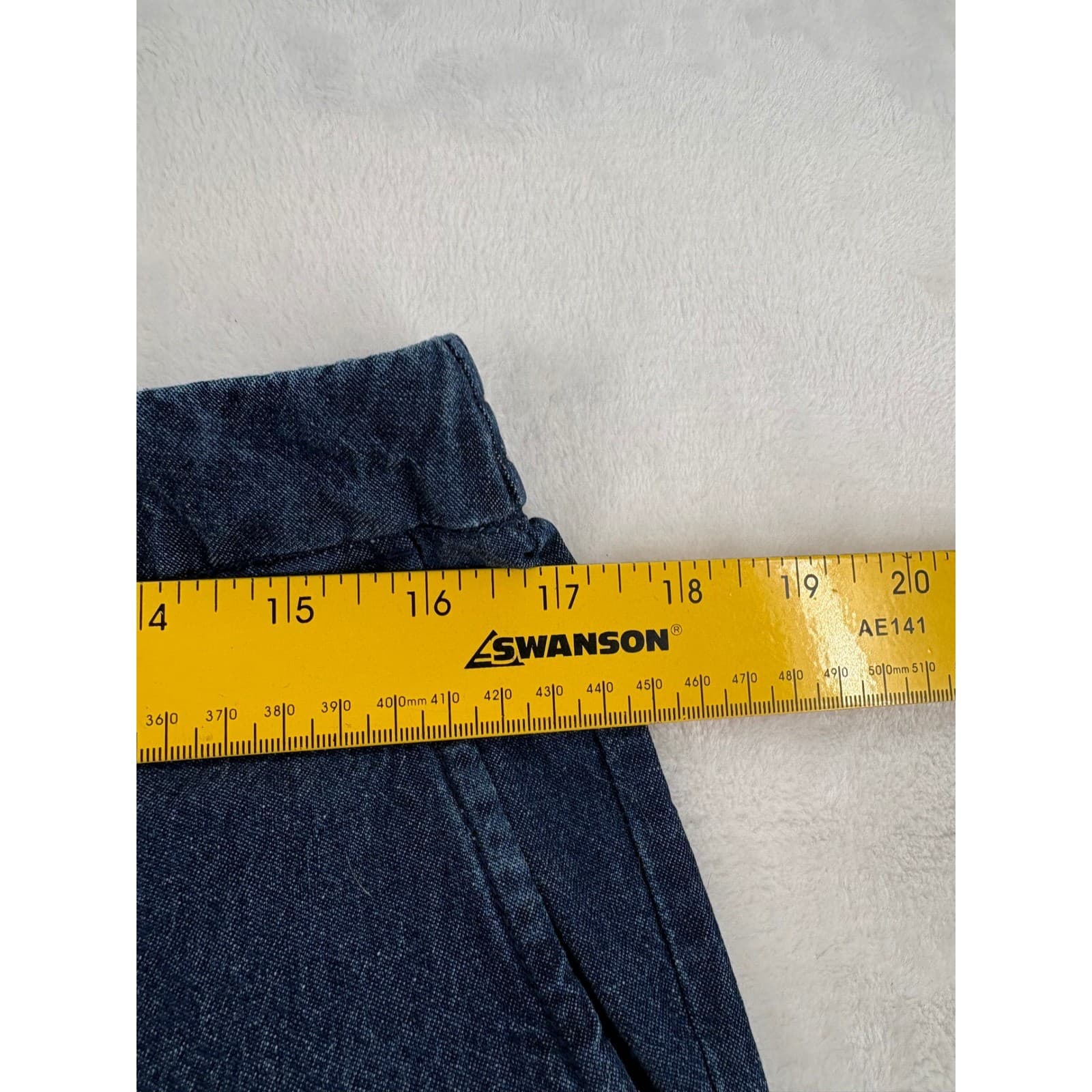 Draper's & Damons Denim Pants Womens PL S Jeans Blue Elastic Waist Cotton 7048 - Thumbnail 3