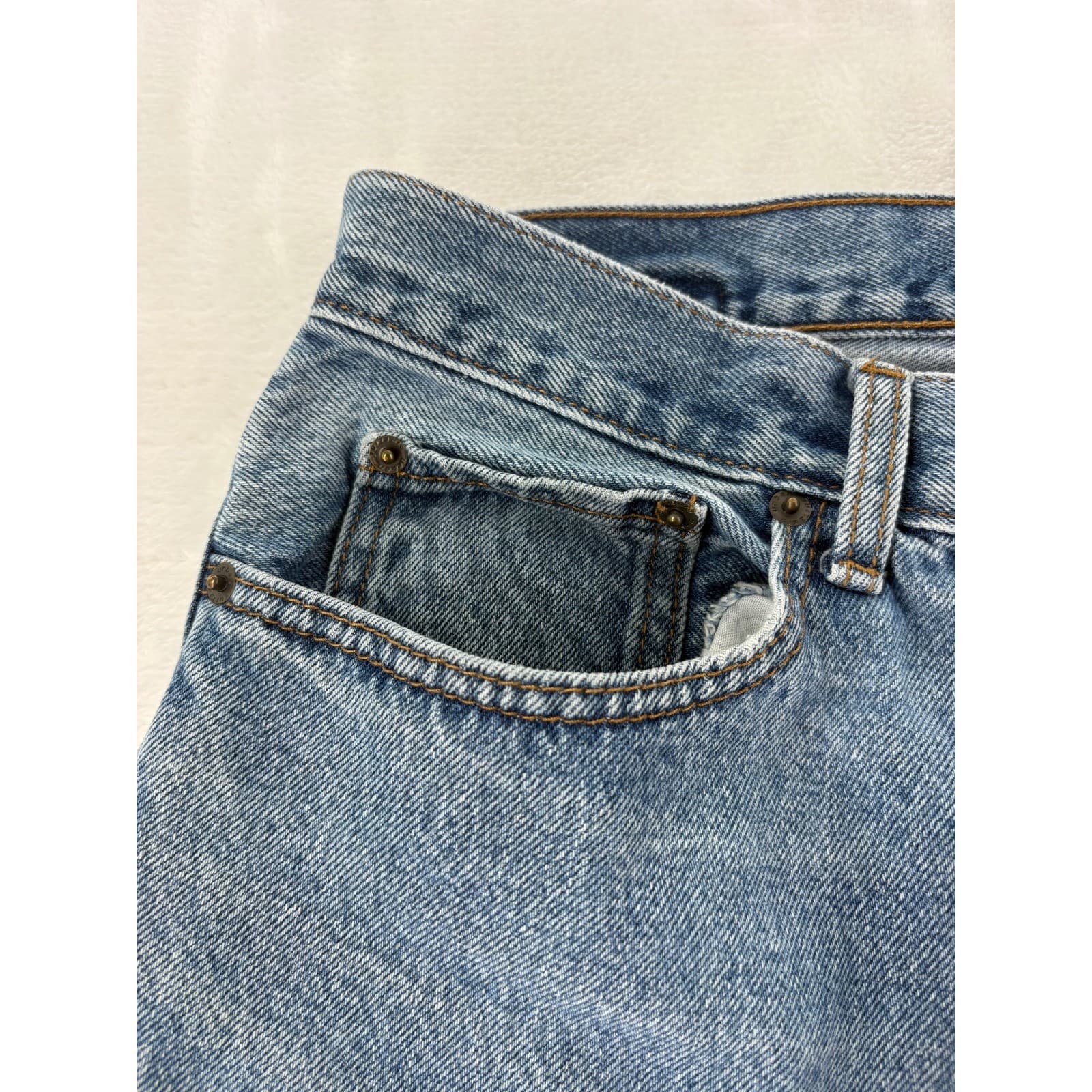Urban Up Pipeline Jeans Mens 34x30 Jeans Blue Straight Leg 100% Cotton Denim - Thumbnail 8