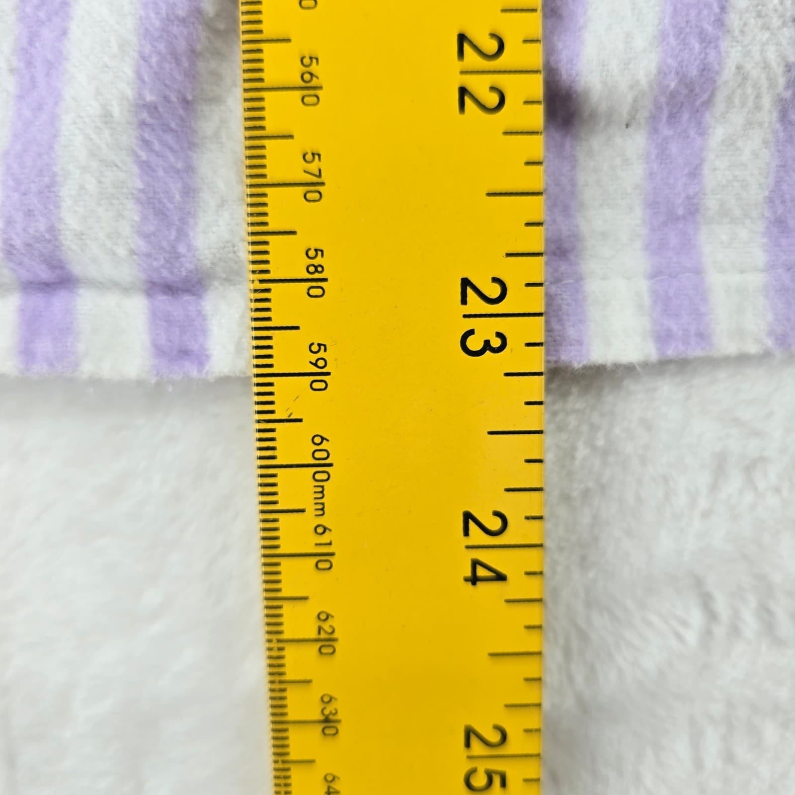 National Pajama Set Womens PXL Pajama Set Purple Stripe Cotton Flannel 17703 - Thumbnail 5