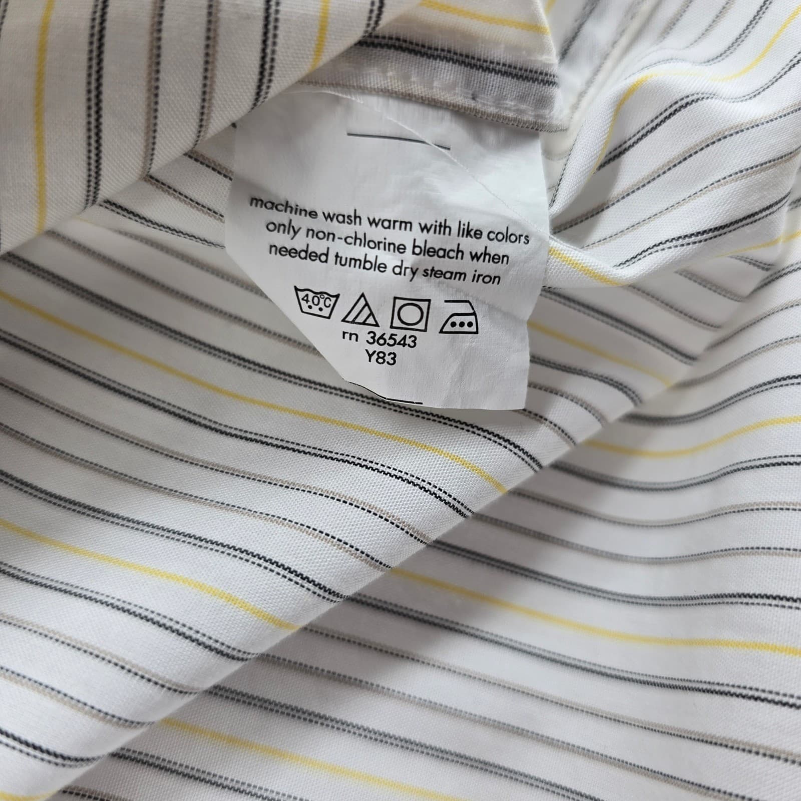 Donald J Trump Shirt Mens 16 34/35 Dress Shirt White Striped Regular Fit 2 Pack - Thumbnail 4