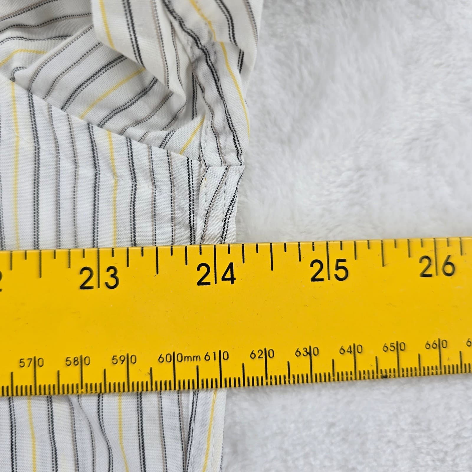Donald J Trump Shirt Mens 16 34/35 Dress Shirt White Striped Regular Fit 2 Pack - Thumbnail 5