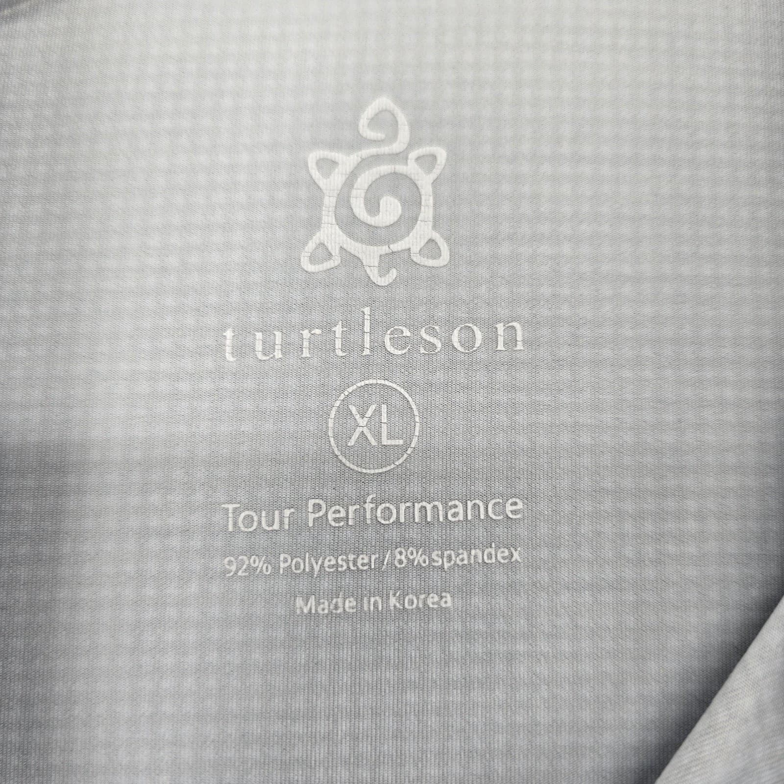 Turtleson Polo Mens XL Long Sleeve Polo Blue Carolina Country Club Performance - Thumbnail 3