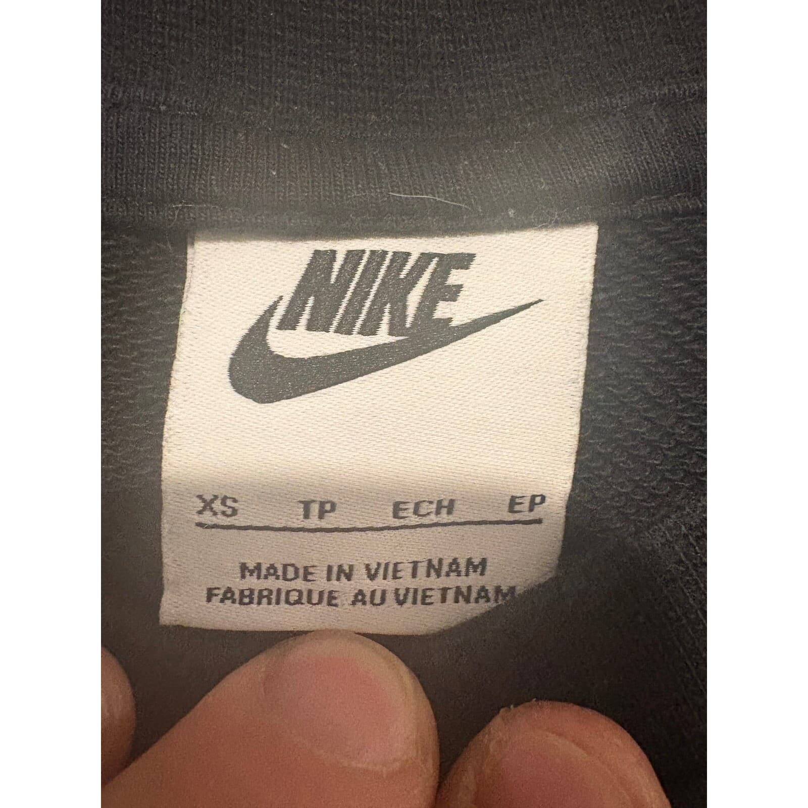 Nike Sweatshirt Pullover Crew Neck Athleisure Activewear Black XS - Thumbnail 2