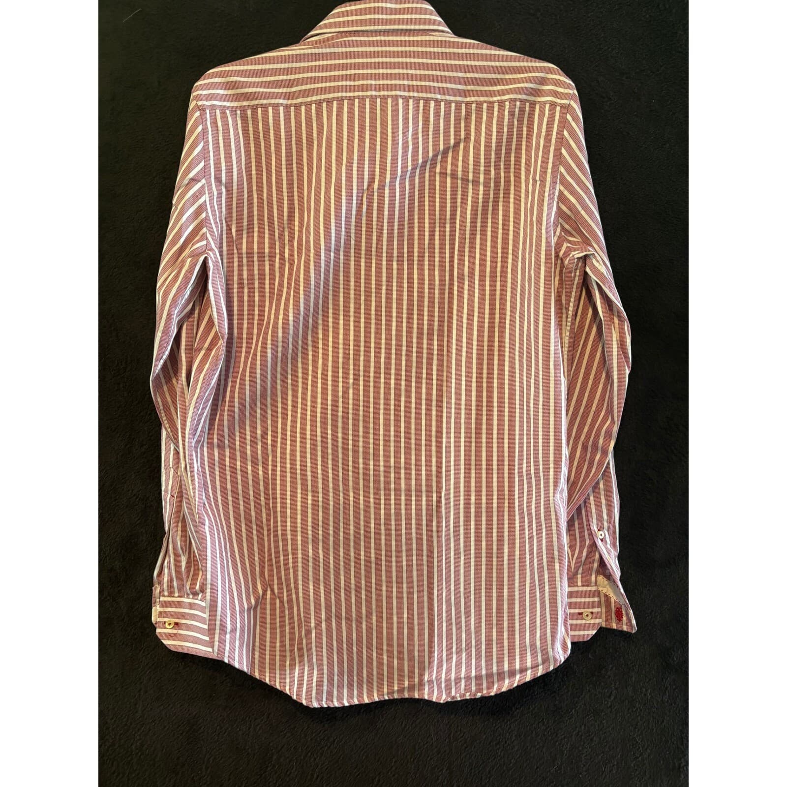 Robert Graham Striped Button Down Shirt Tailored Fit Long Sleeve Mens 39 - Thumbnail 7