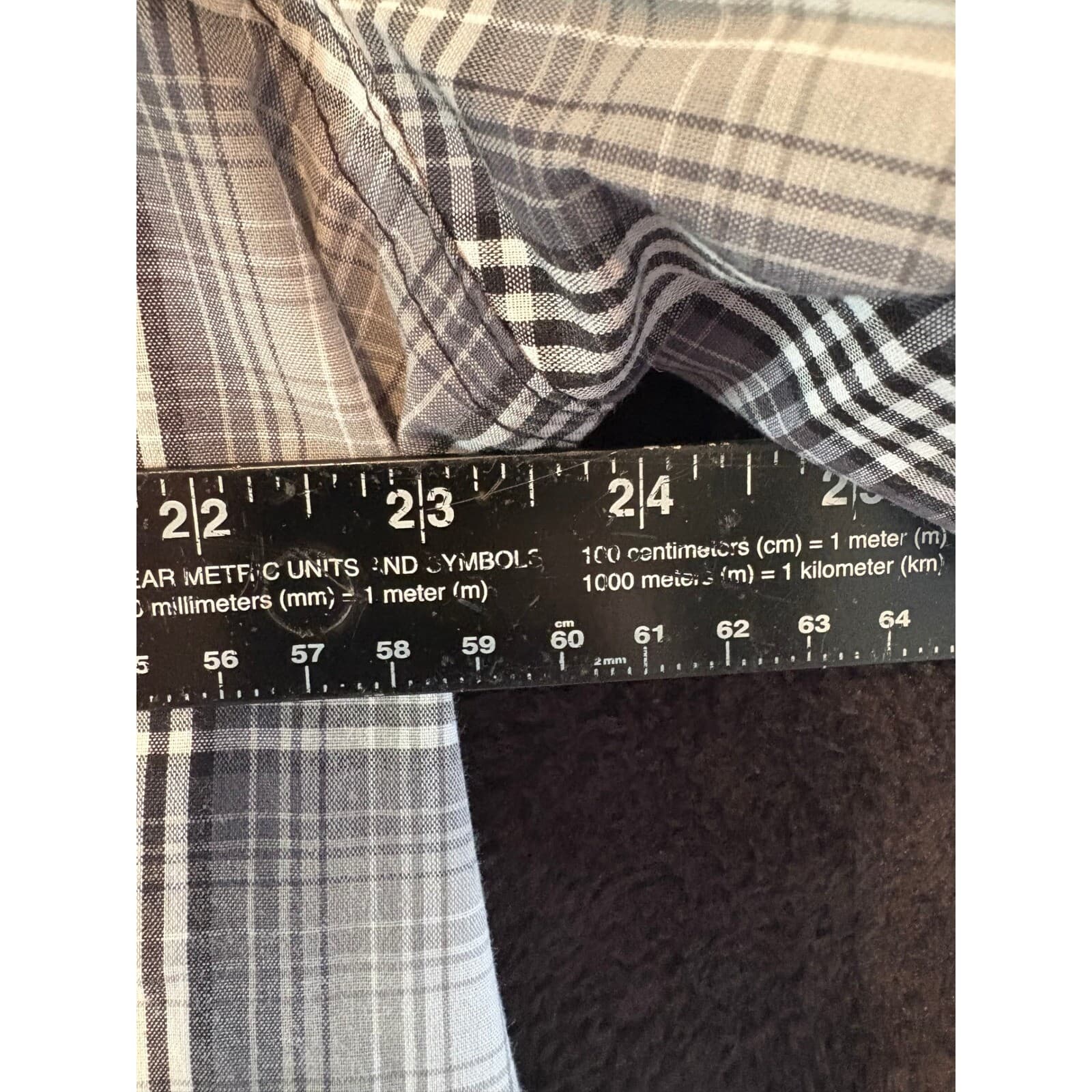 Wrangler Wrancher Western Shirt Plaid Short Sleeve Cowboy XL/TG/XG - Thumbnail 3
