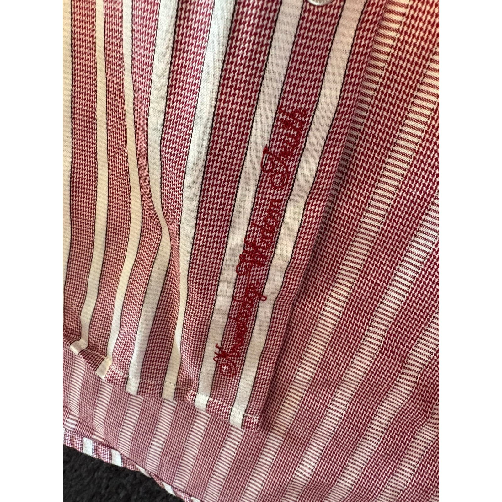 Robert Graham Striped Button Down Shirt Tailored Fit Long Sleeve Mens 39 - Thumbnail 6