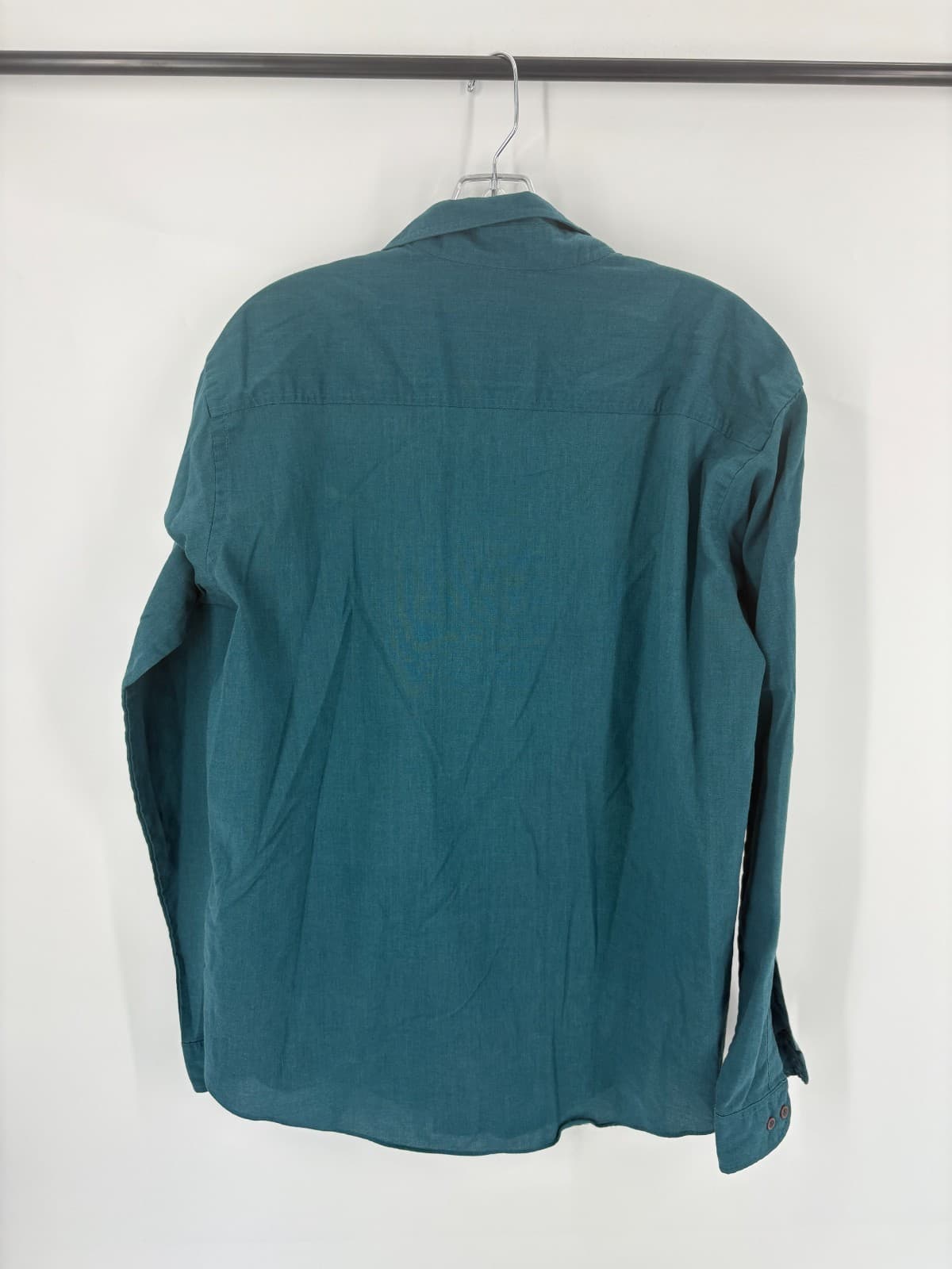 Gear by Van Heusen Vintage Outdoors Shirt Teal Button Front Long Sleeve L - Thumbnail 2