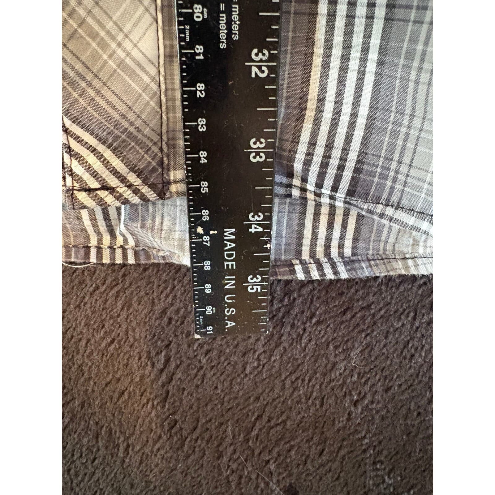 Wrangler Wrancher Western Shirt Plaid Short Sleeve Cowboy XL/TG/XG - Thumbnail 4