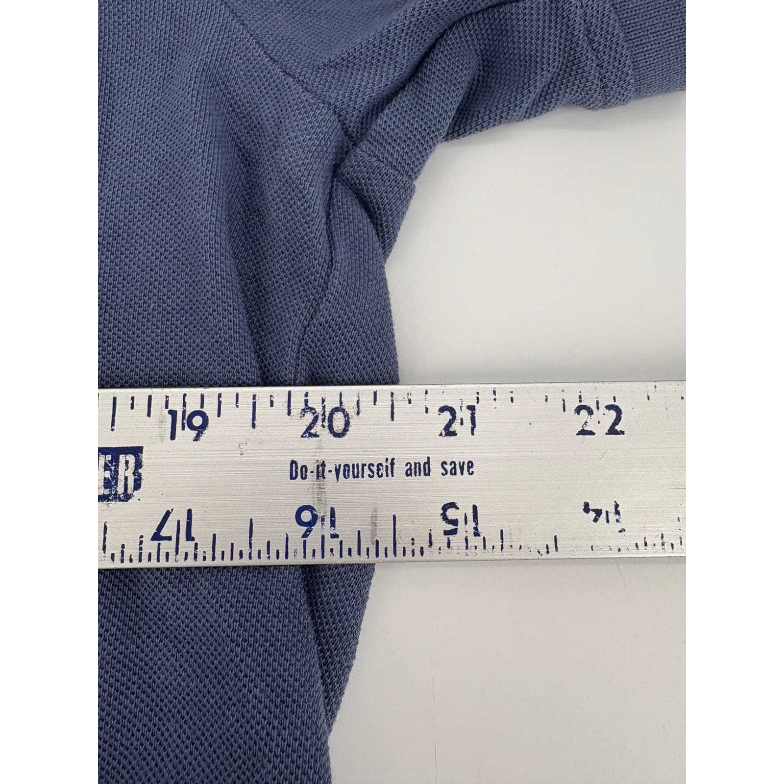 Tommy Hilfiger Mens Blue Polo Shirt L/G Large Regular Fit Short Sleeve - Thumbnail 7