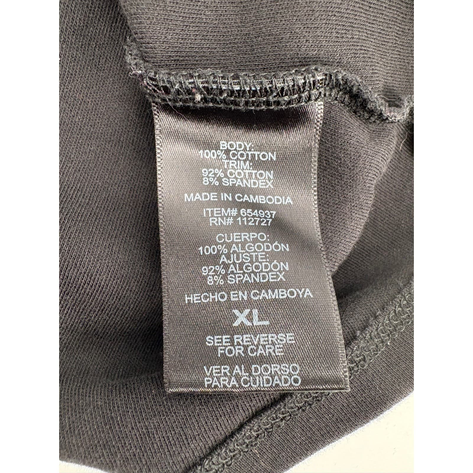 Central Park West New York Womens Long Sleeve Top Cotton Blend Gray XL - Thumbnail 6