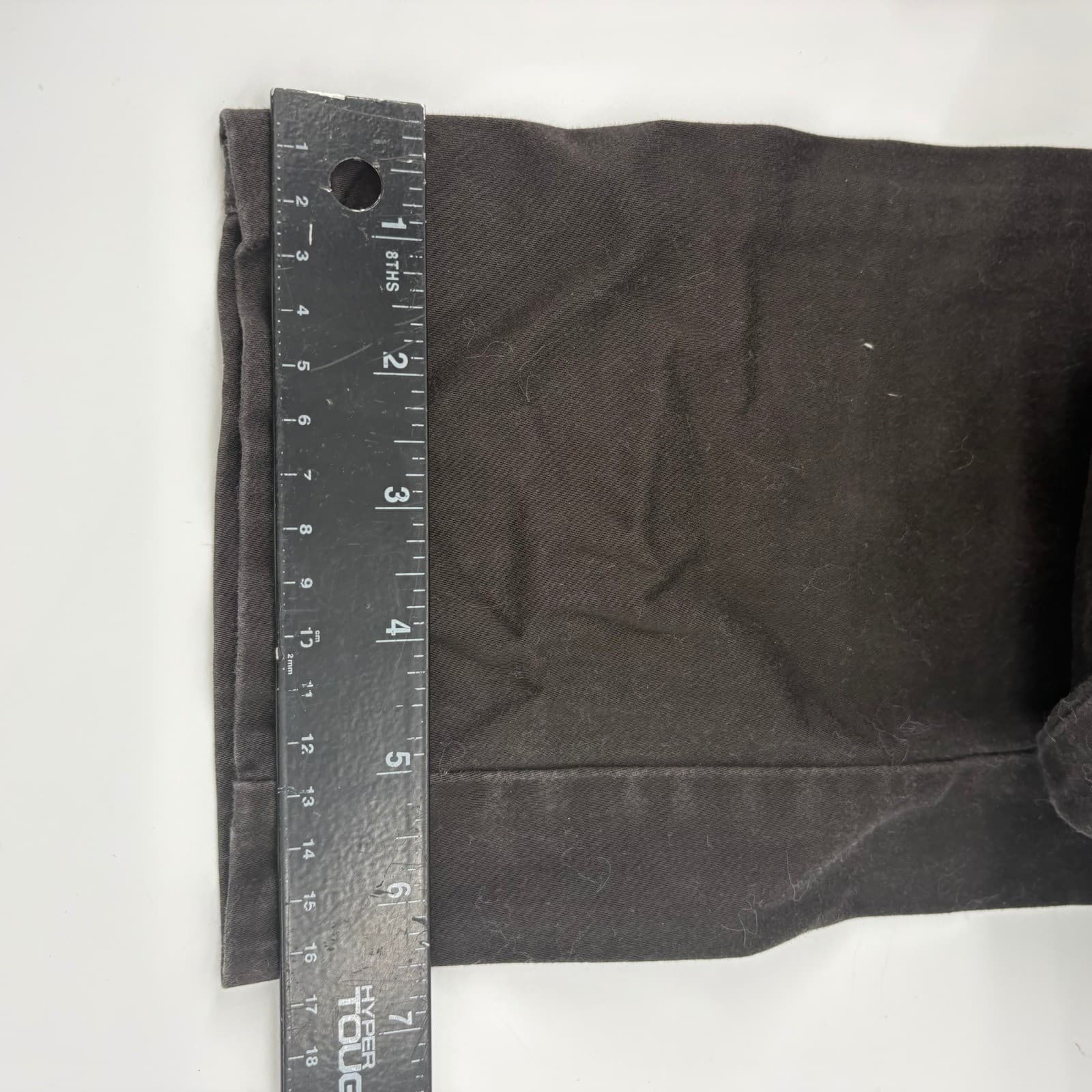 MATCHSTICK Dark Brown Cotton Spandex Chinos Pants Women M 30 - Thumbnail 8
