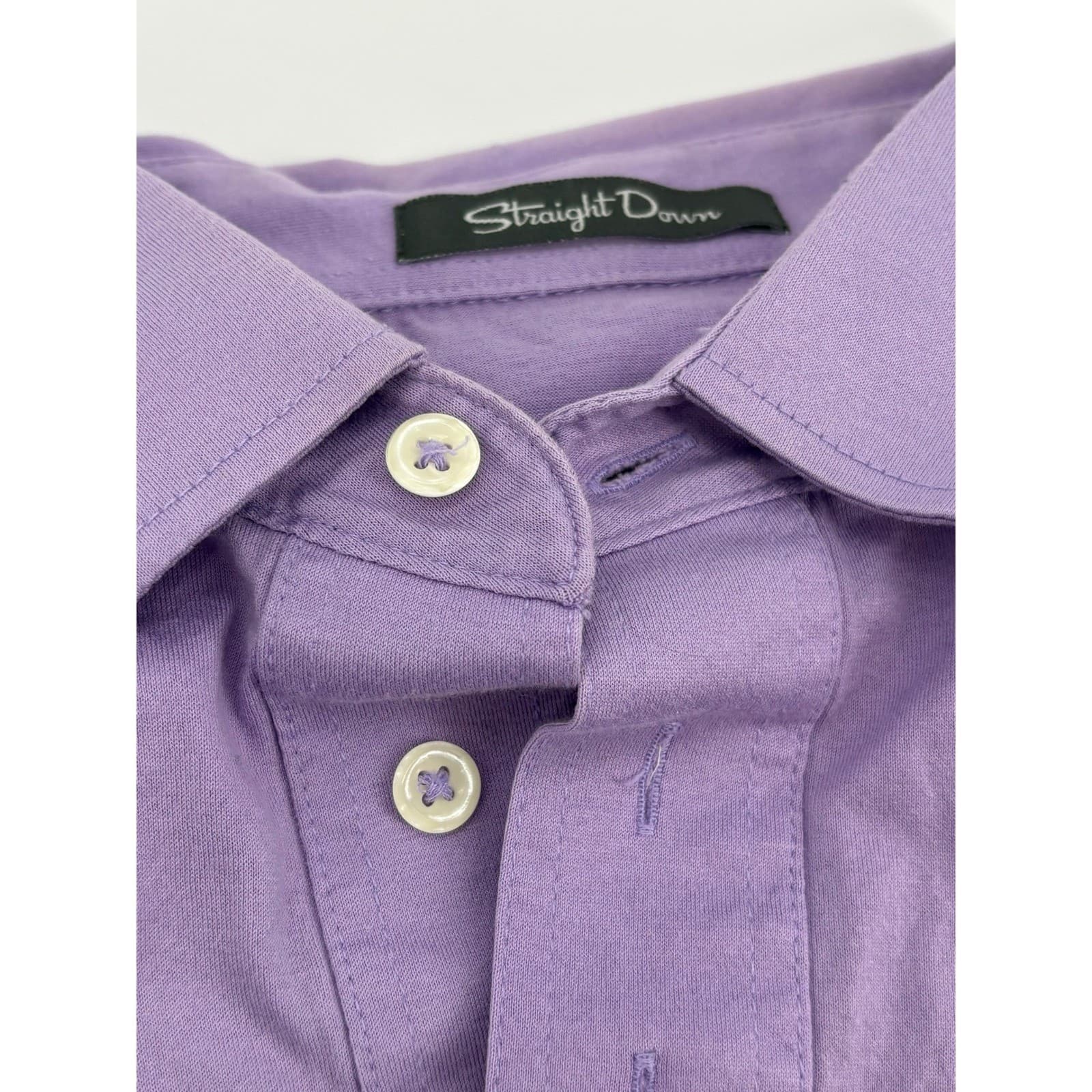 Straight Down Men's Size M Polo Shirts 3 Pack Short Sleeve Button Up Golf - Thumbnail 5