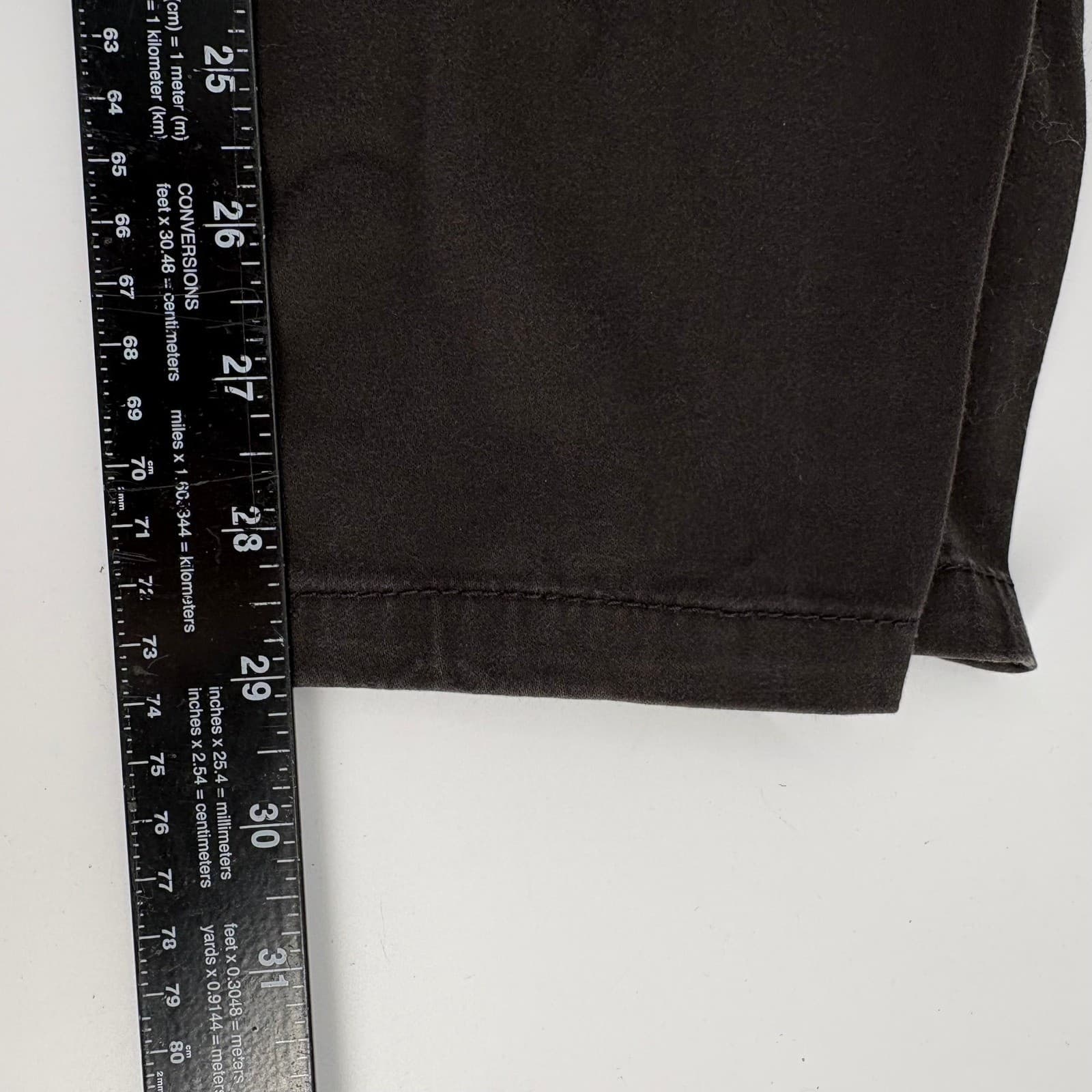 MATCHSTICK Dark Brown Cotton Spandex Chinos Pants Women M 30 - Thumbnail 7