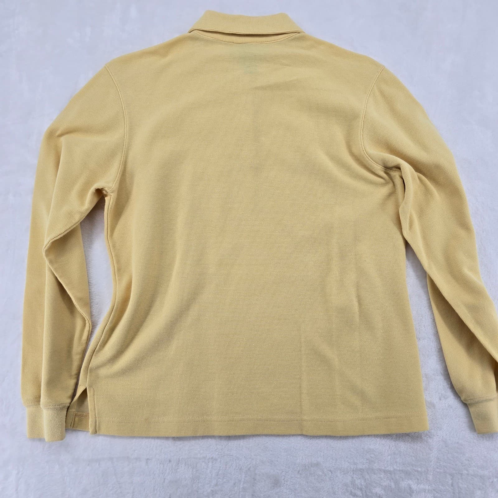 Page & Tuttle Polo Mens Small Shirt Yellow Long Sleeve H2O Moisture Wicking Golf - Thumbnail 6