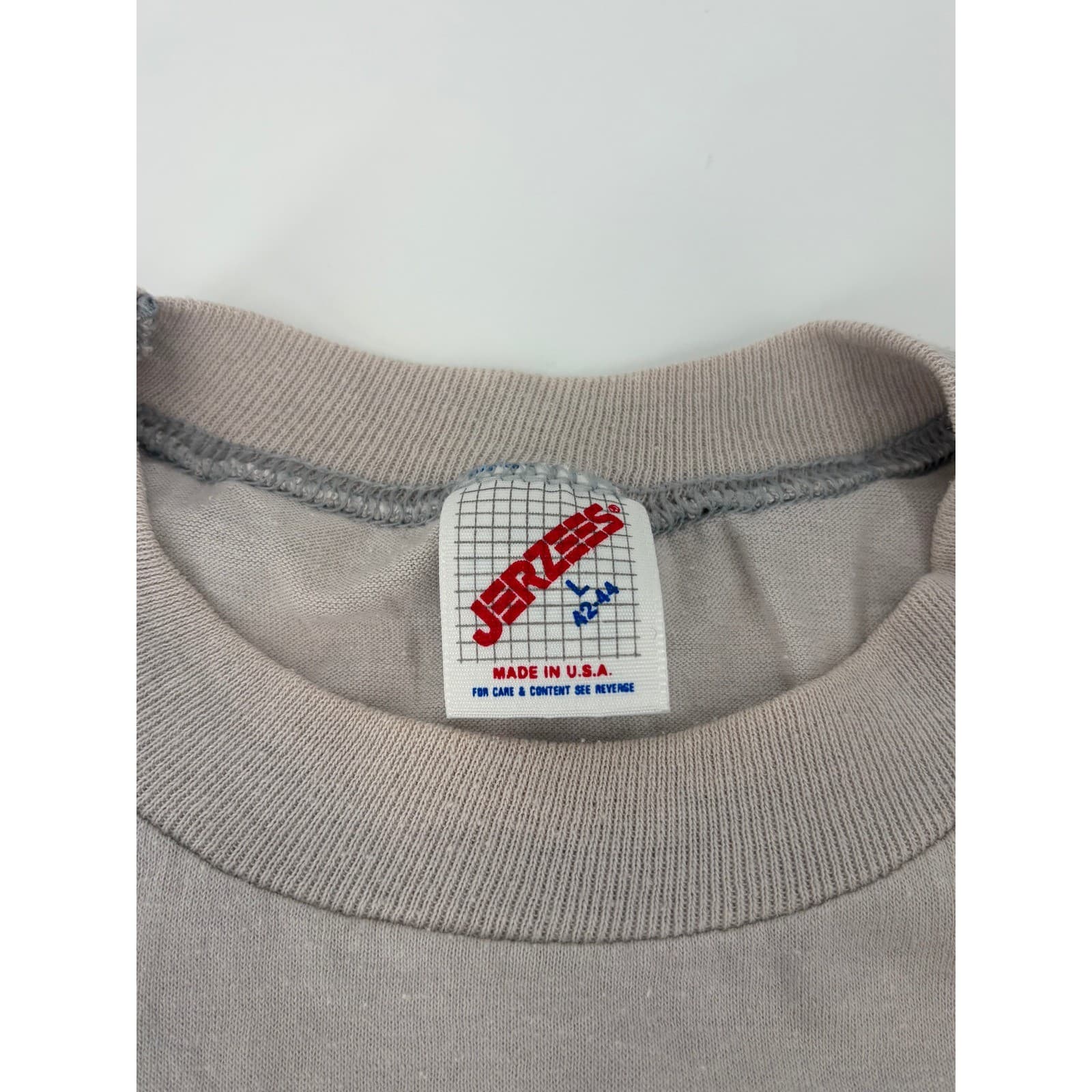 Jerzees Friendly Sons of Custer Graphic T-Shirt Vintage Large Gray Mens - Thumbnail 2