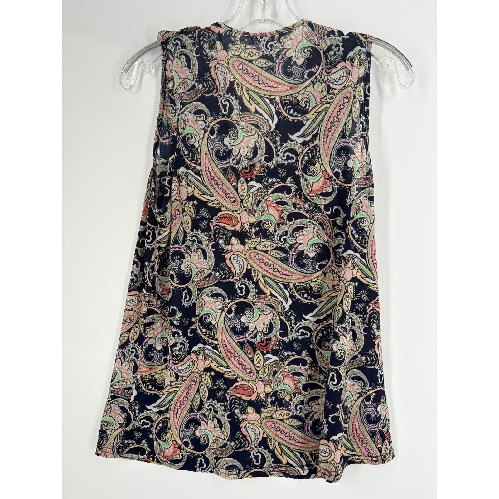 Ember Sleeveless Paisley Print Button Down Blouse Women's Size S - Thumbnail 7