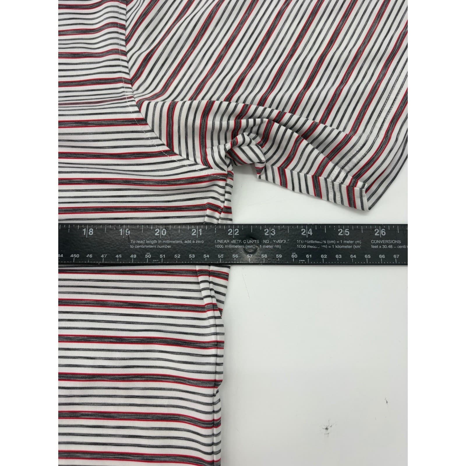 FootJoy FJ Men's Golf Polo Shirt Striped Short Sleeve Size M - Thumbnail 8