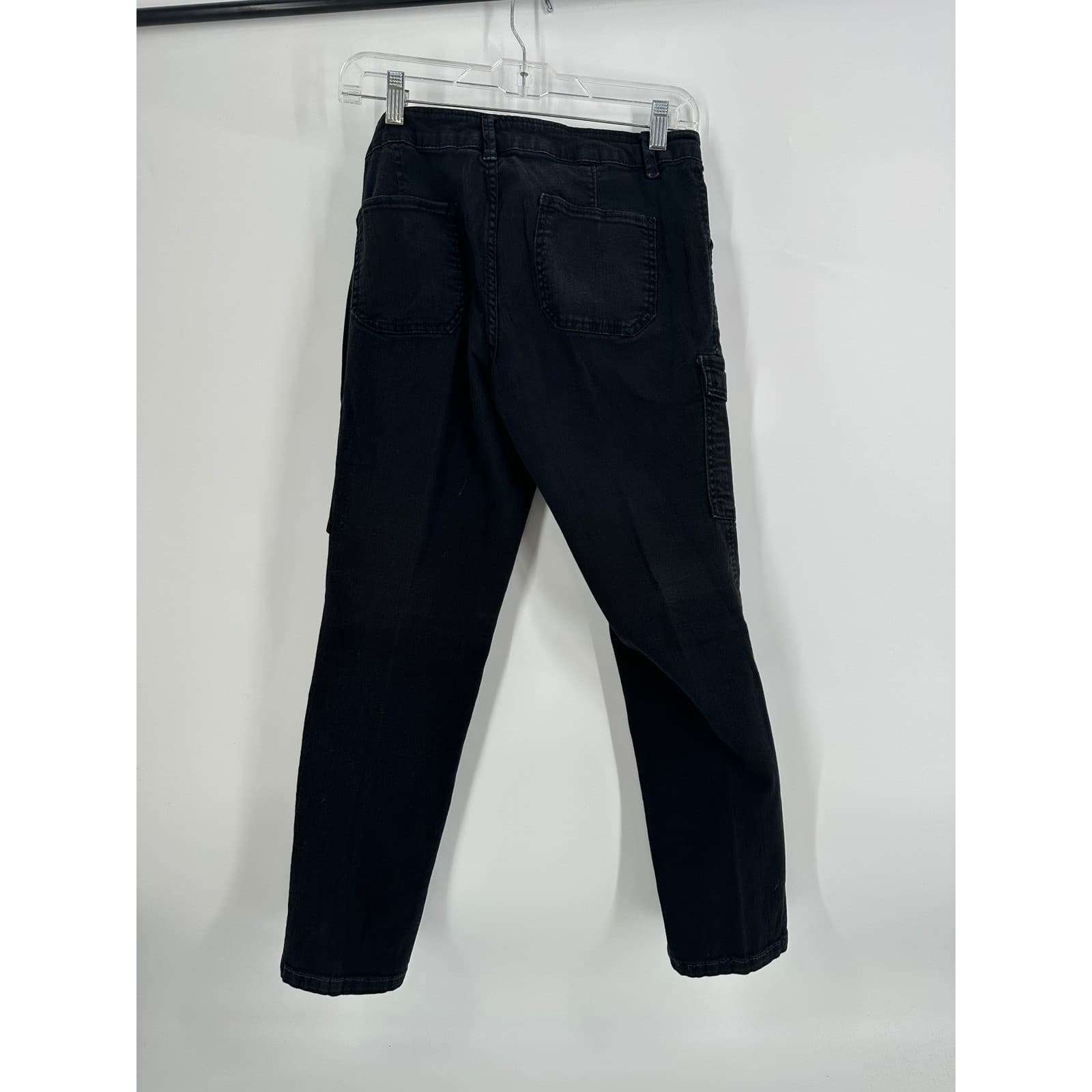 Faded Glory Skinny Cargo Pants Women's Size 6 Black Cotton Blend - Thumbnail 8