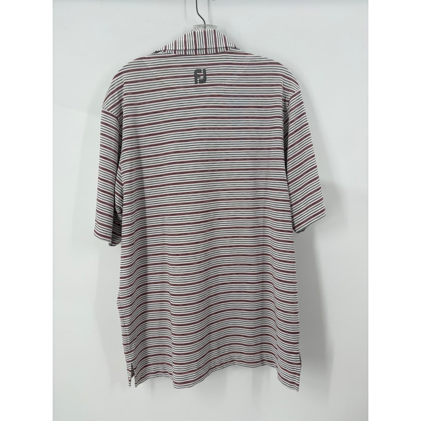 FootJoy FJ Men's Golf Polo Shirt Striped Short Sleeve Size M - Thumbnail 4