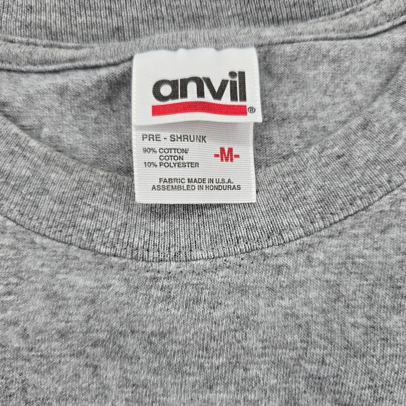 Anvil Yestermorrow Design Build School Mens Medium T Shirt Gray Graphic Tee - Thumbnail 2