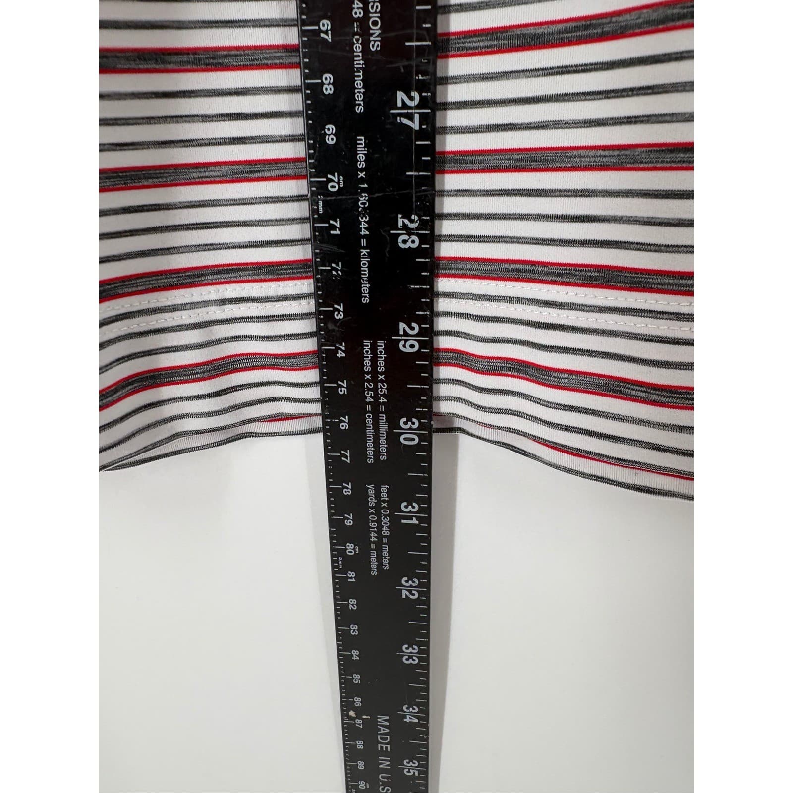 FootJoy FJ Men's Golf Polo Shirt Striped Short Sleeve Size M - Thumbnail 3