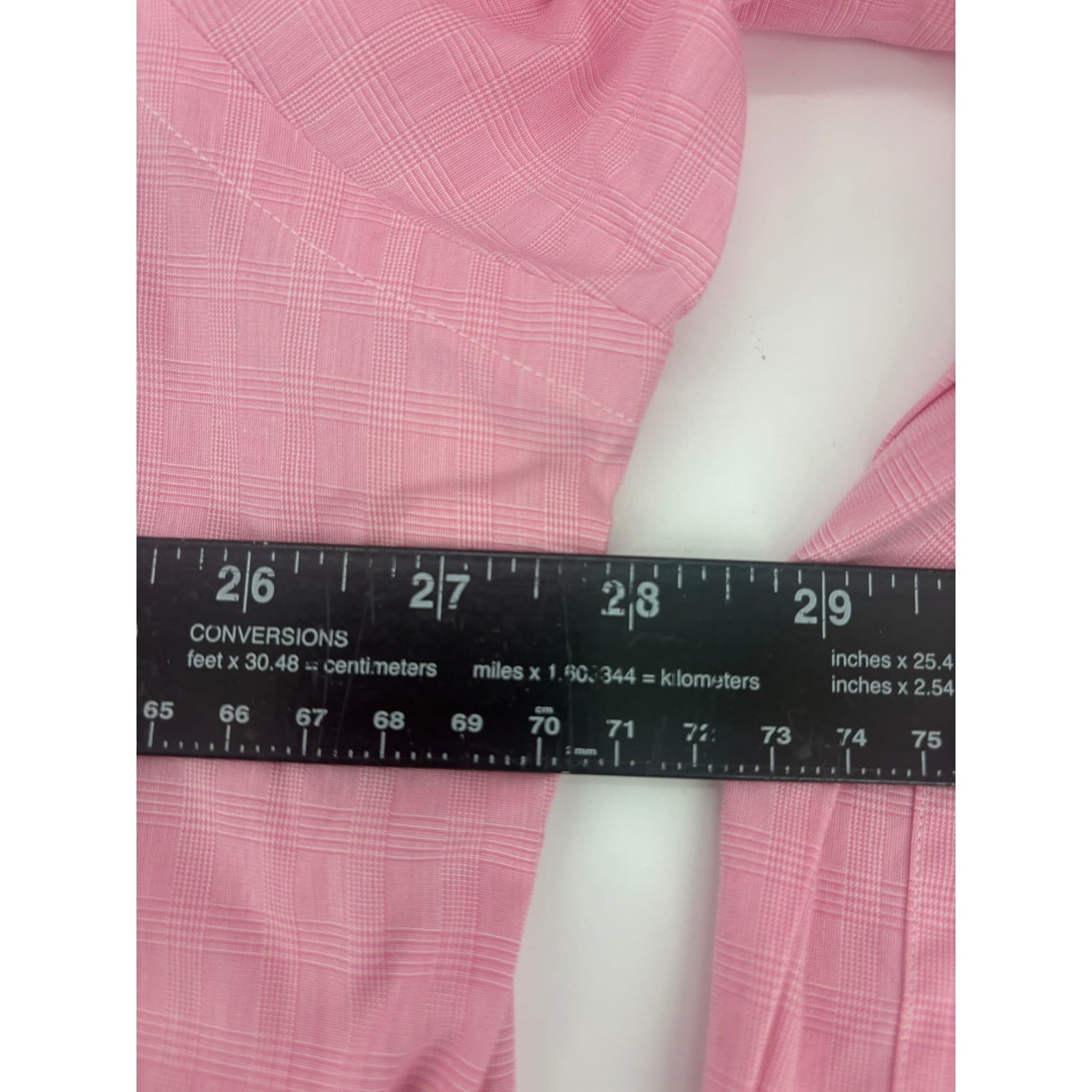 Ralph Lauren Blake Pink Gingham Long Sleeve Button Down Shirt Men XL - Thumbnail 7