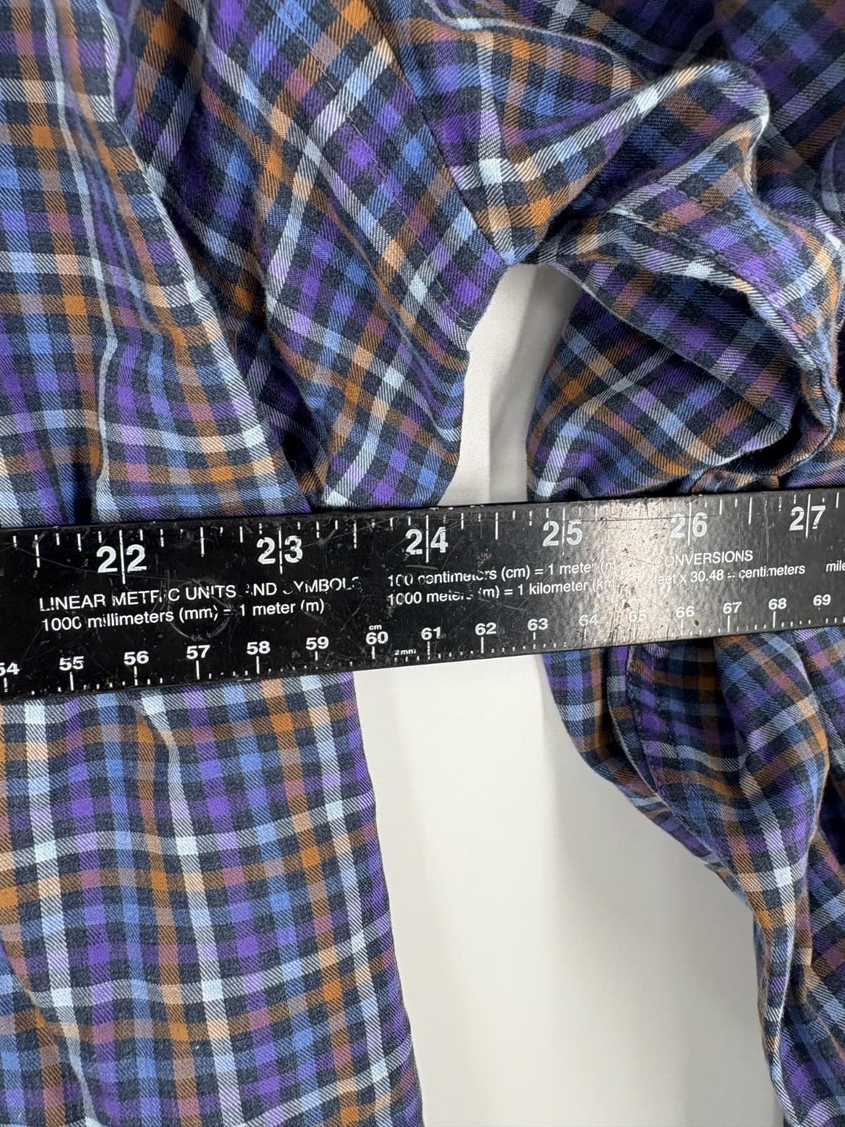 Peter Millar Collection Flex Finish Shirt 2XL Multicolor Plaid 100% Cotton - Thumbnail 5
