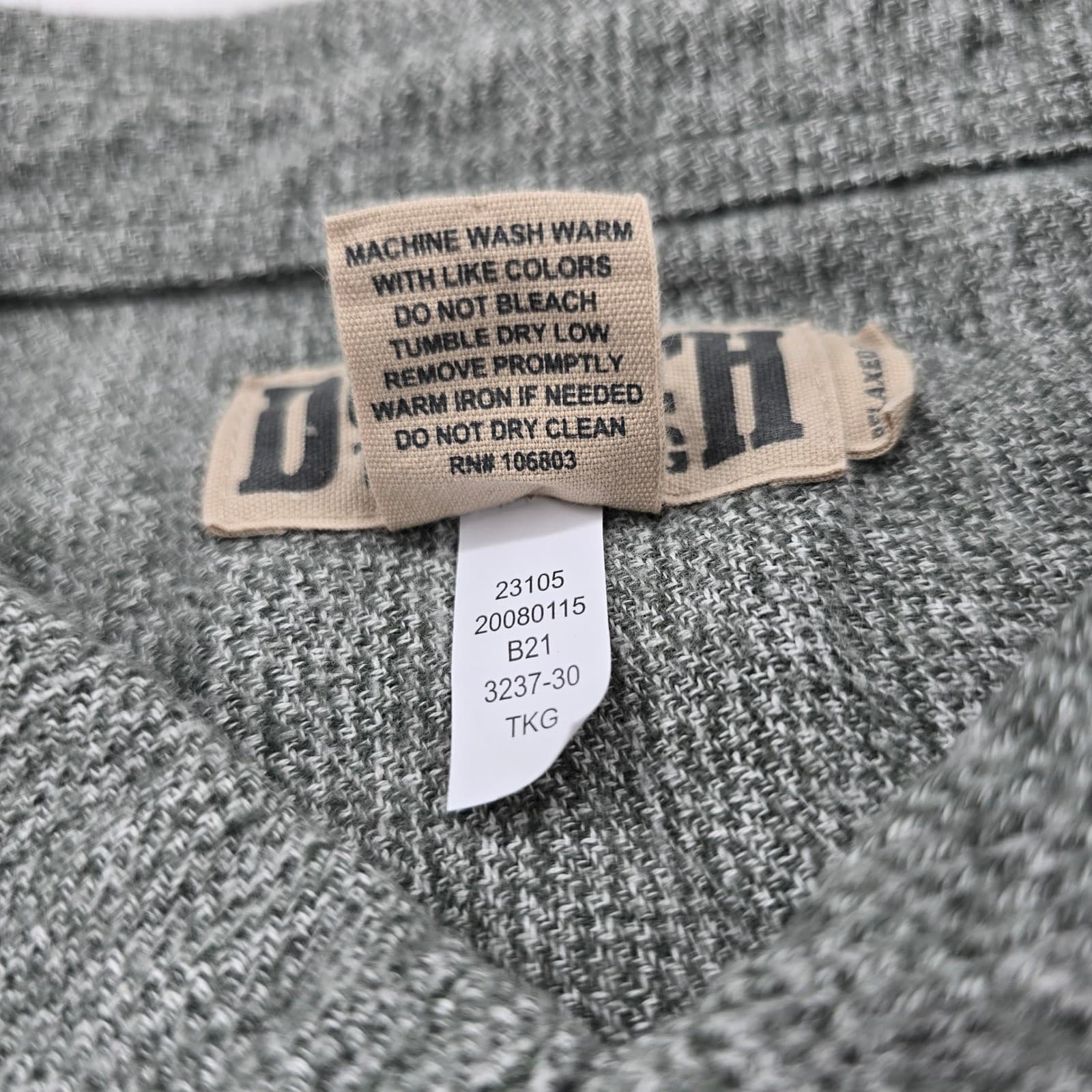 Duluth Trading Co Button Up Mens 3XL Shirt Grey Relaxed Fit Long Sleeve Cotton - Thumbnail 4