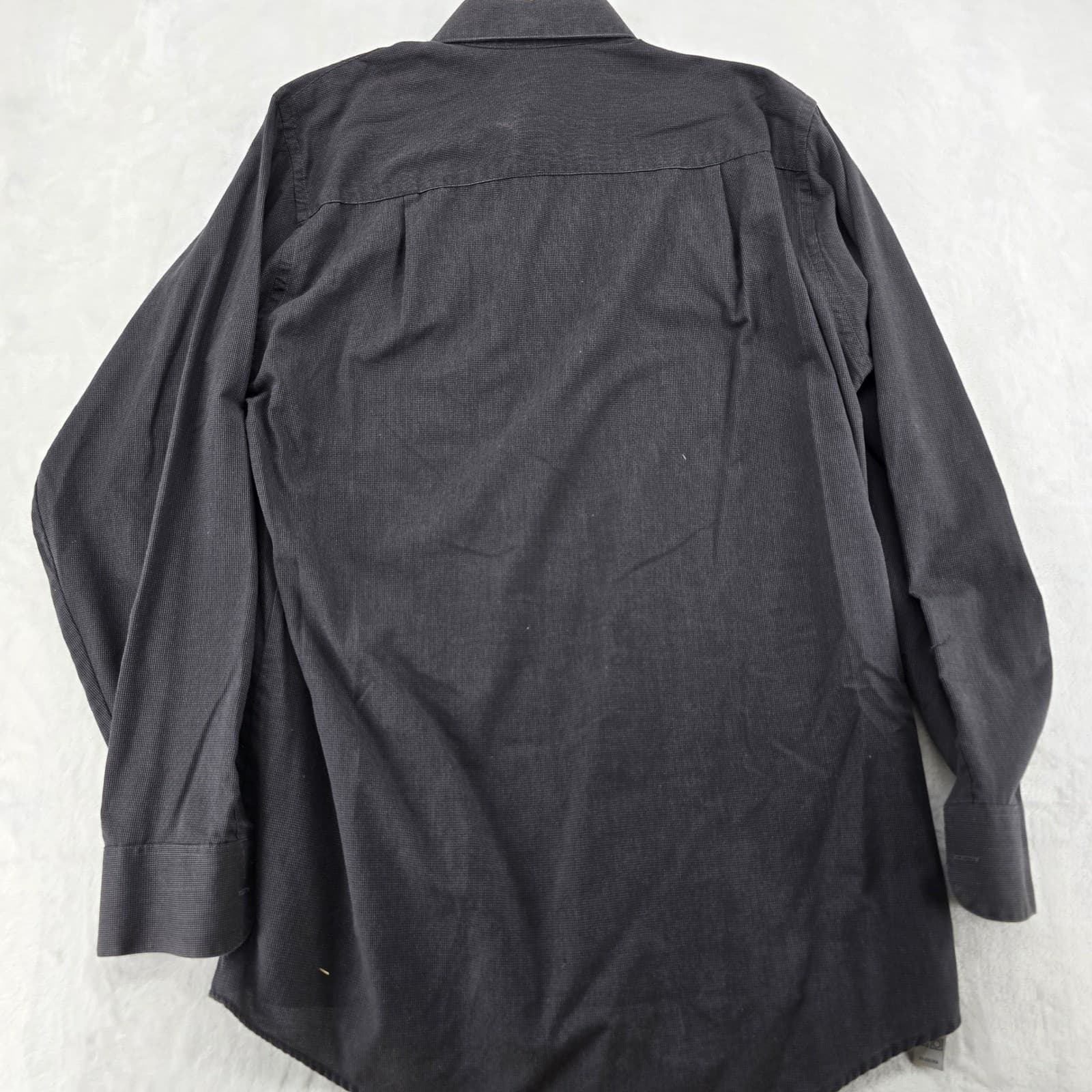 Geoffrey Beene Dress Shirt Mens 15.5 34/35 Button Down Gray Wrinkle Free - Thumbnail 7
