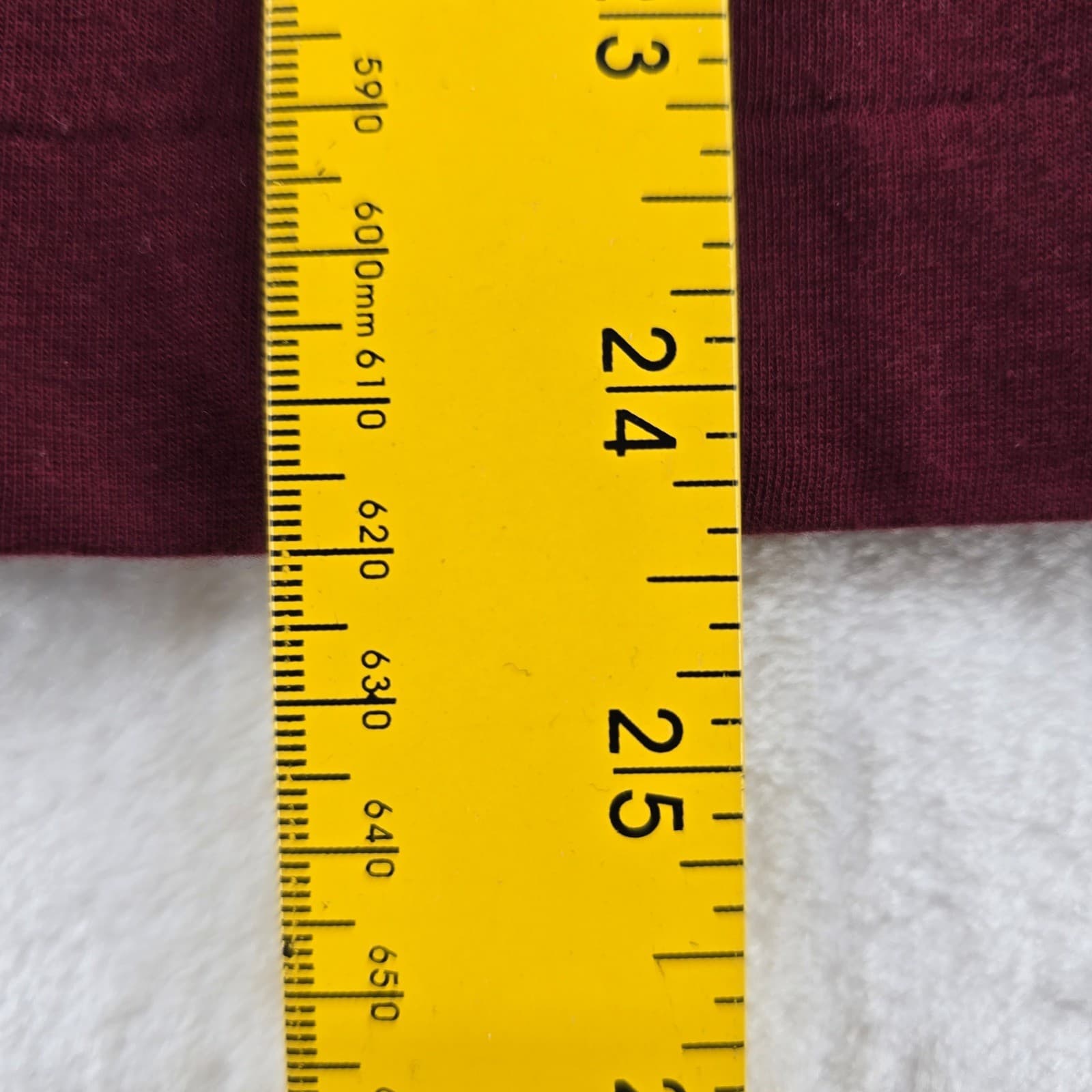 Leon Levin Polo Shirt Womens S Long Sleeve Burgundy Maroon Cotton Blend Preppy - Thumbnail 4