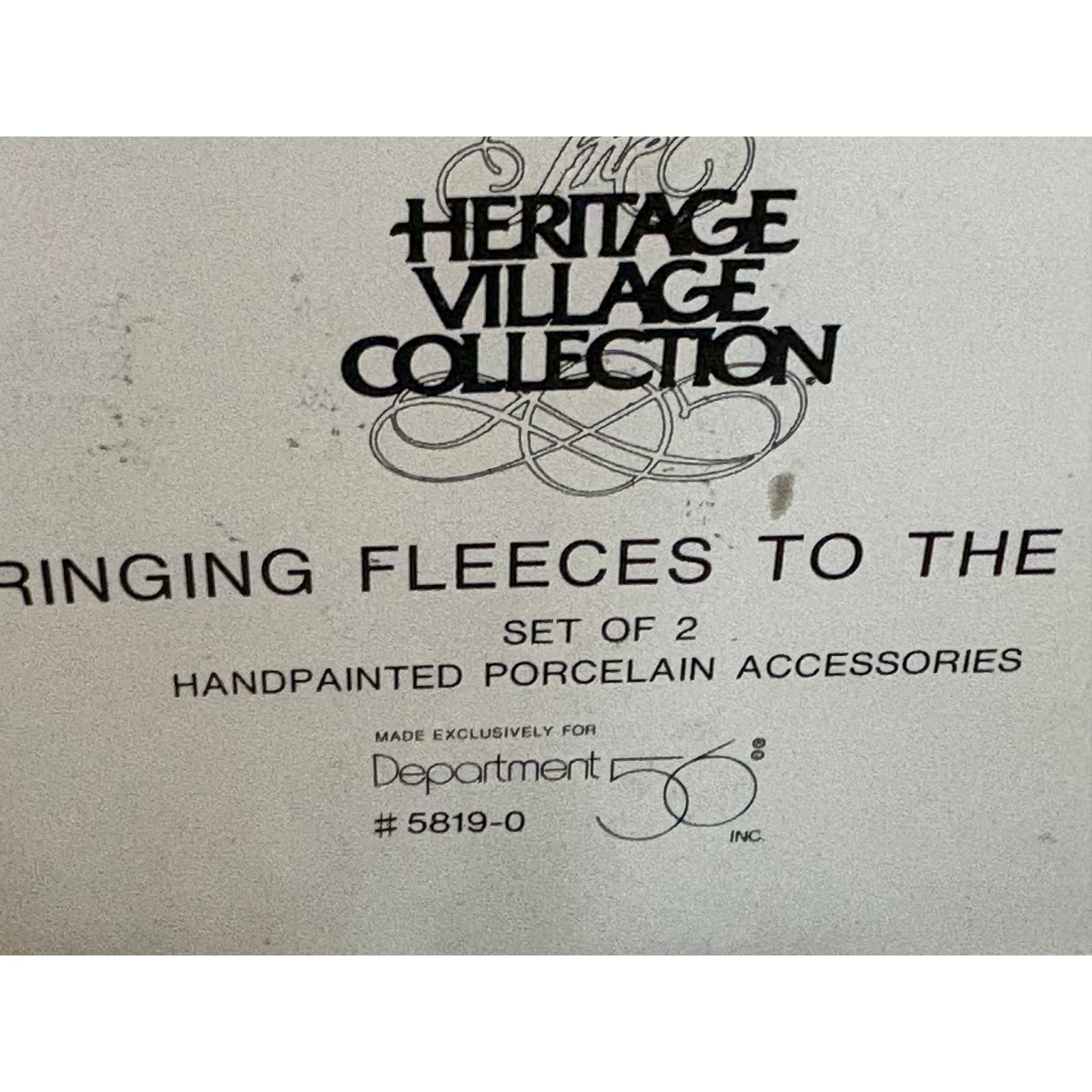 Department 56 Heritage Village Collection OS Accessory Multi Bringing Fleeces - Thumbnail 6