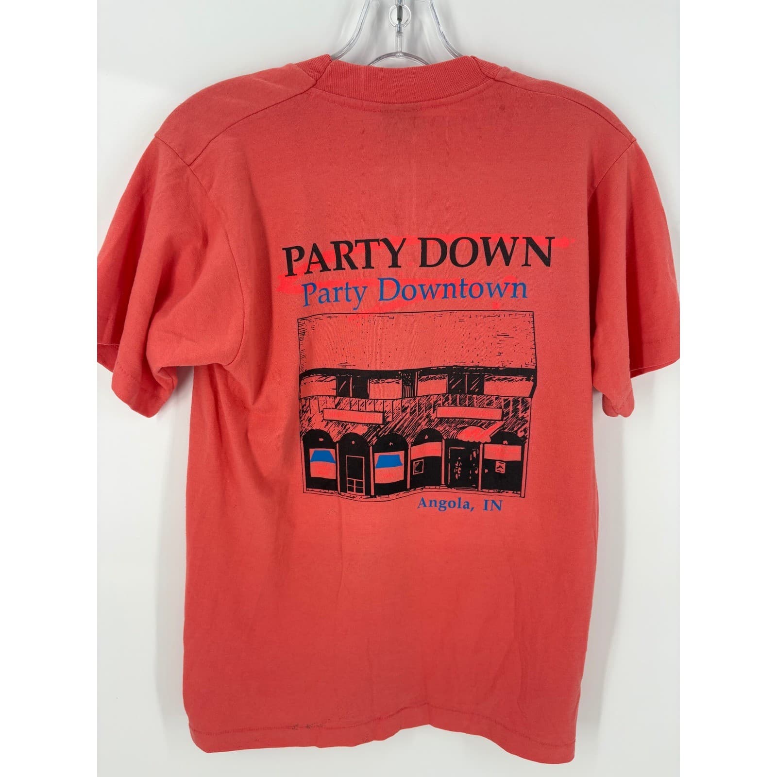 Skip's Party Place T Shirt Medium Screen Stars Best Graphic Tee Angola Indiana - Thumbnail 4