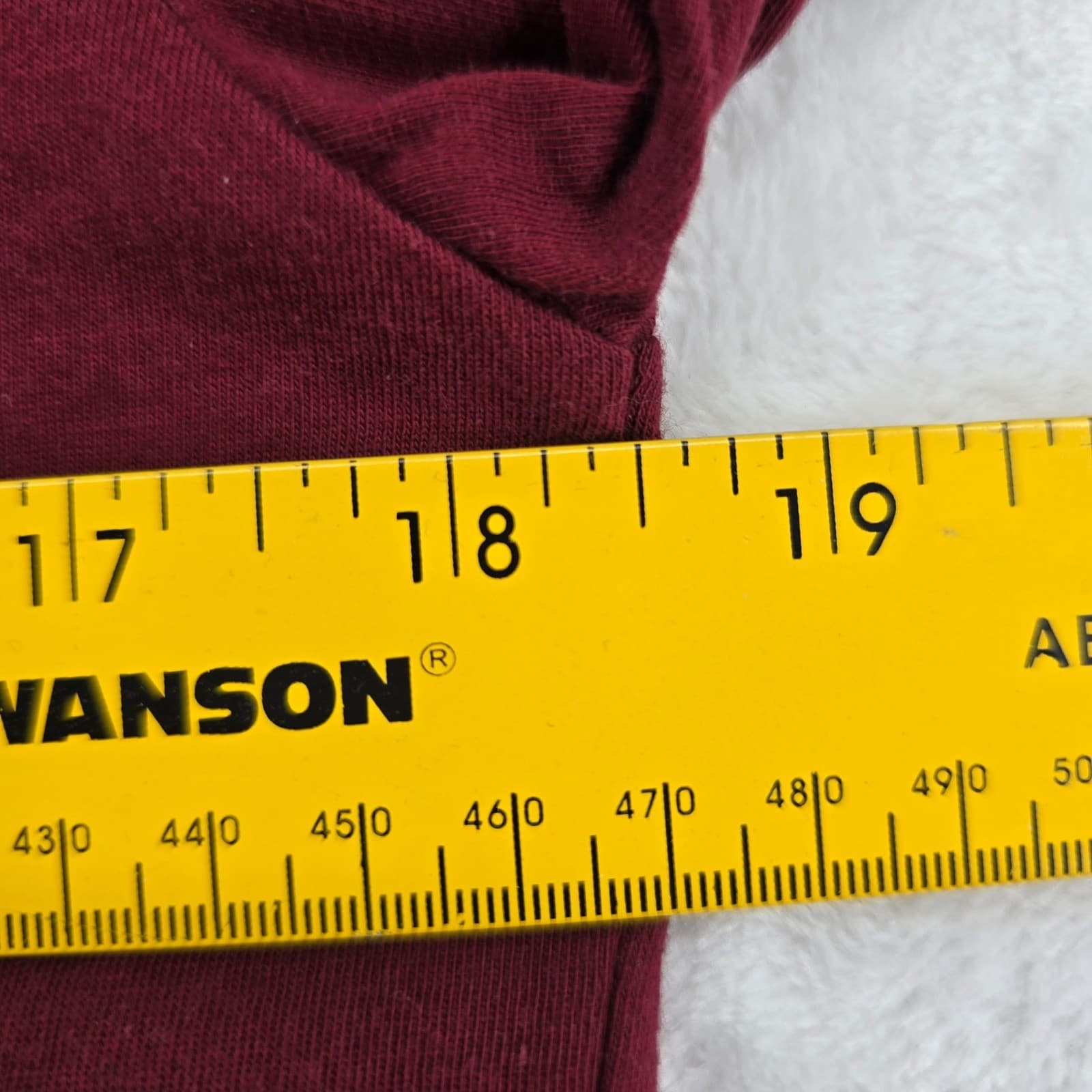 Leon Levin Polo Shirt Womens S Long Sleeve Burgundy Maroon Cotton Blend Preppy - Thumbnail 3