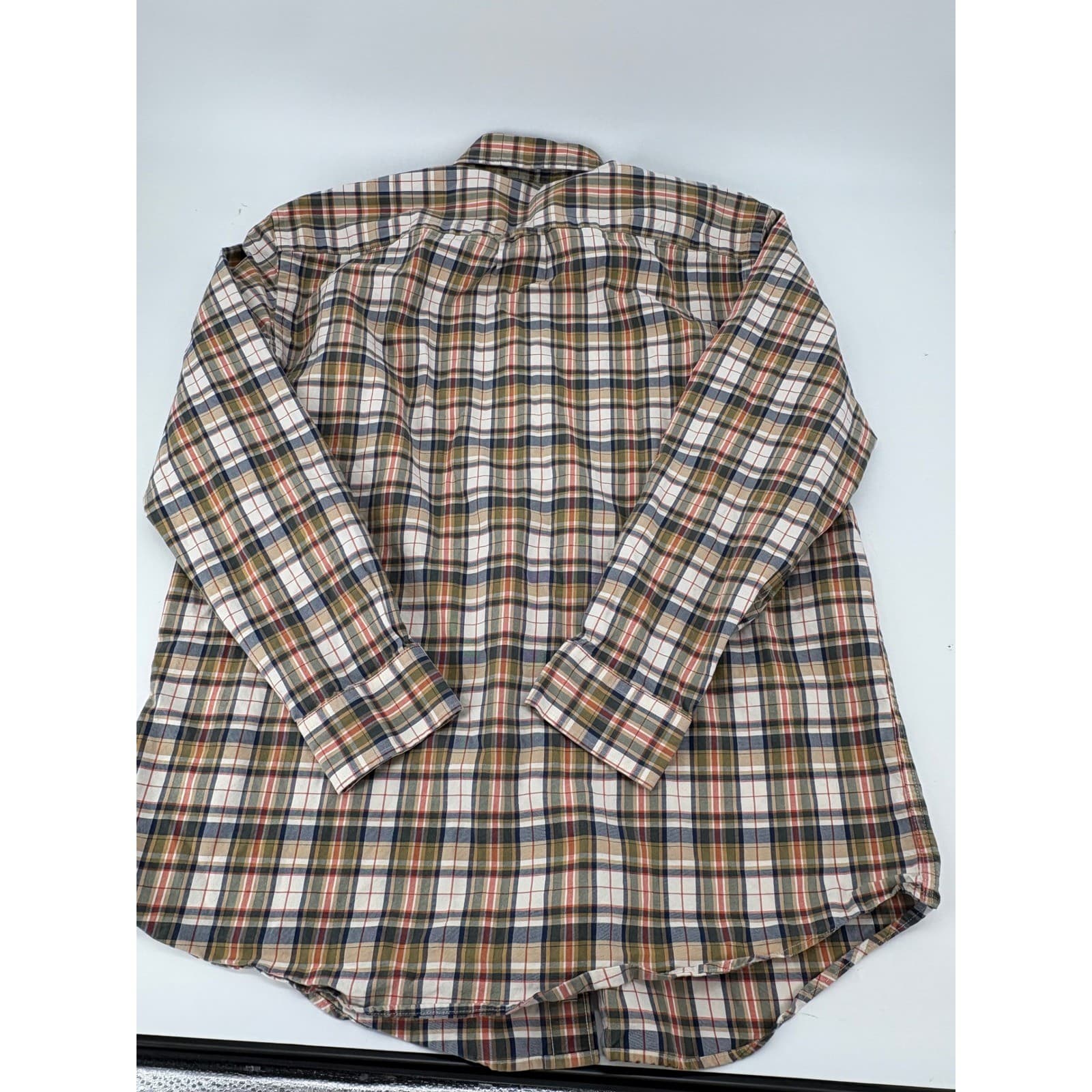 Orvis Button Down Shirt Mens L Long Sleeve Plaid Multicolor Cotton 2CZP - Thumbnail 10