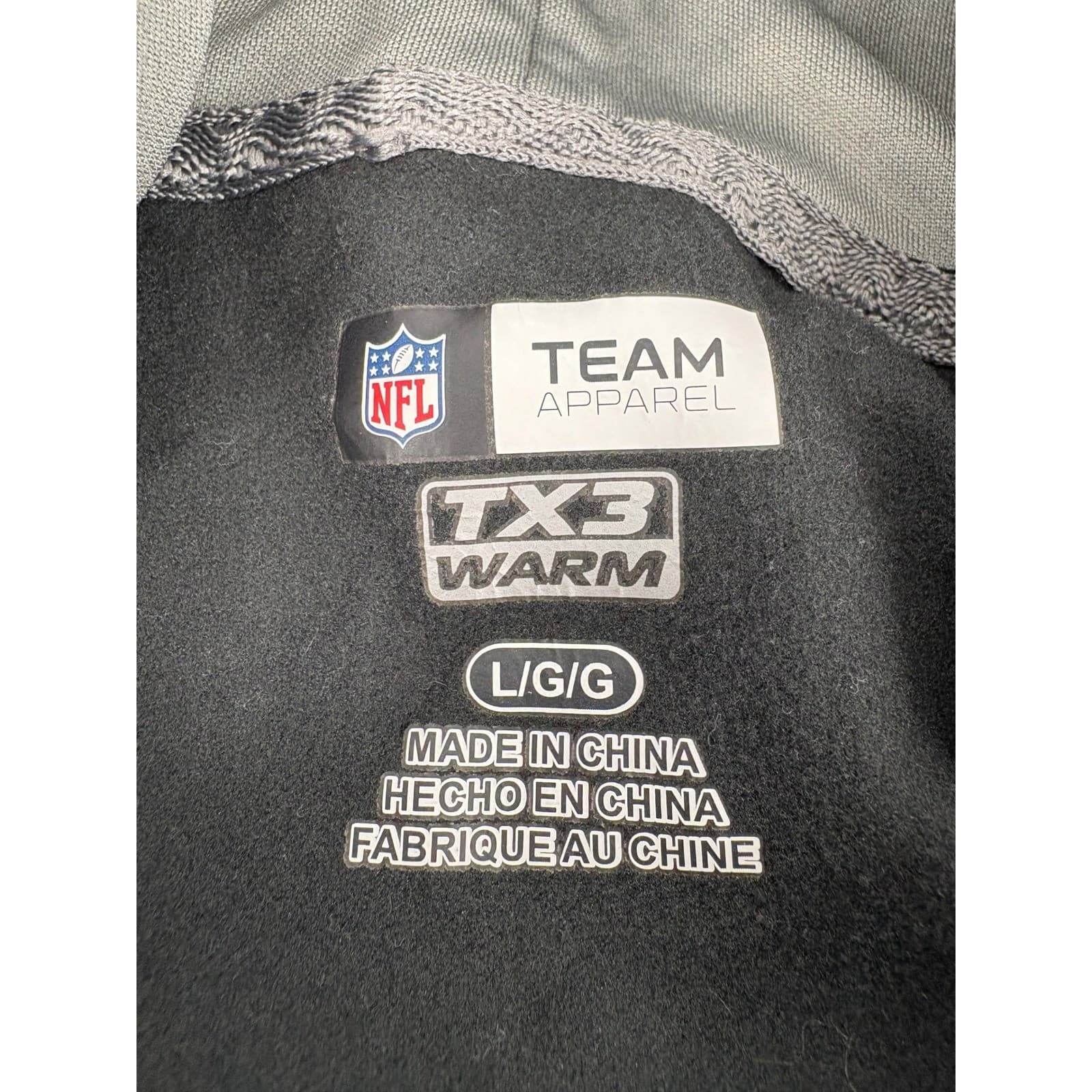 Carolina Panthers NFL Team Apparel Hoodie Mens Large Black Pullover - Thumbnail 4