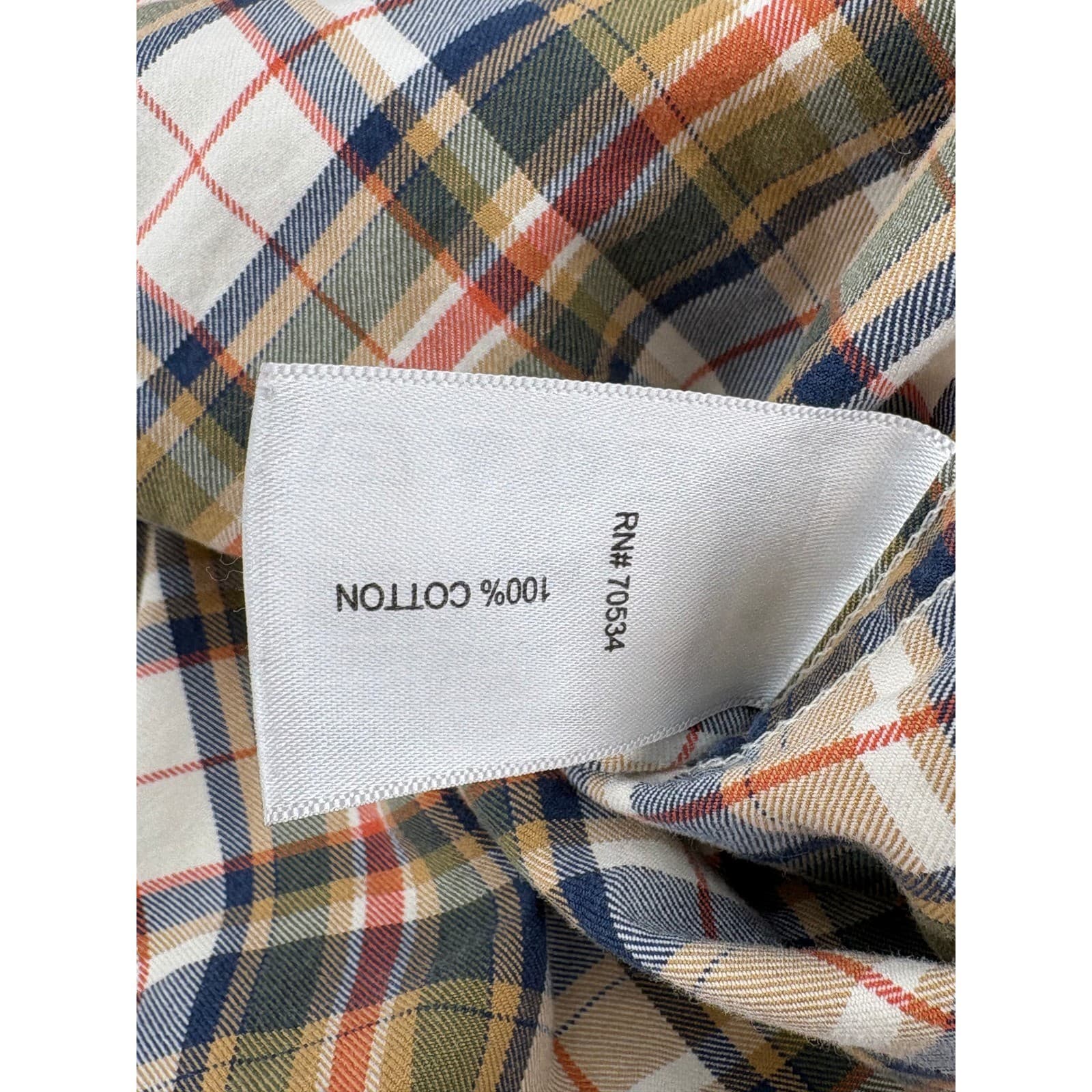 Orvis Button Down Shirt Mens L Long Sleeve Plaid Multicolor Cotton 2CZP - Thumbnail 7