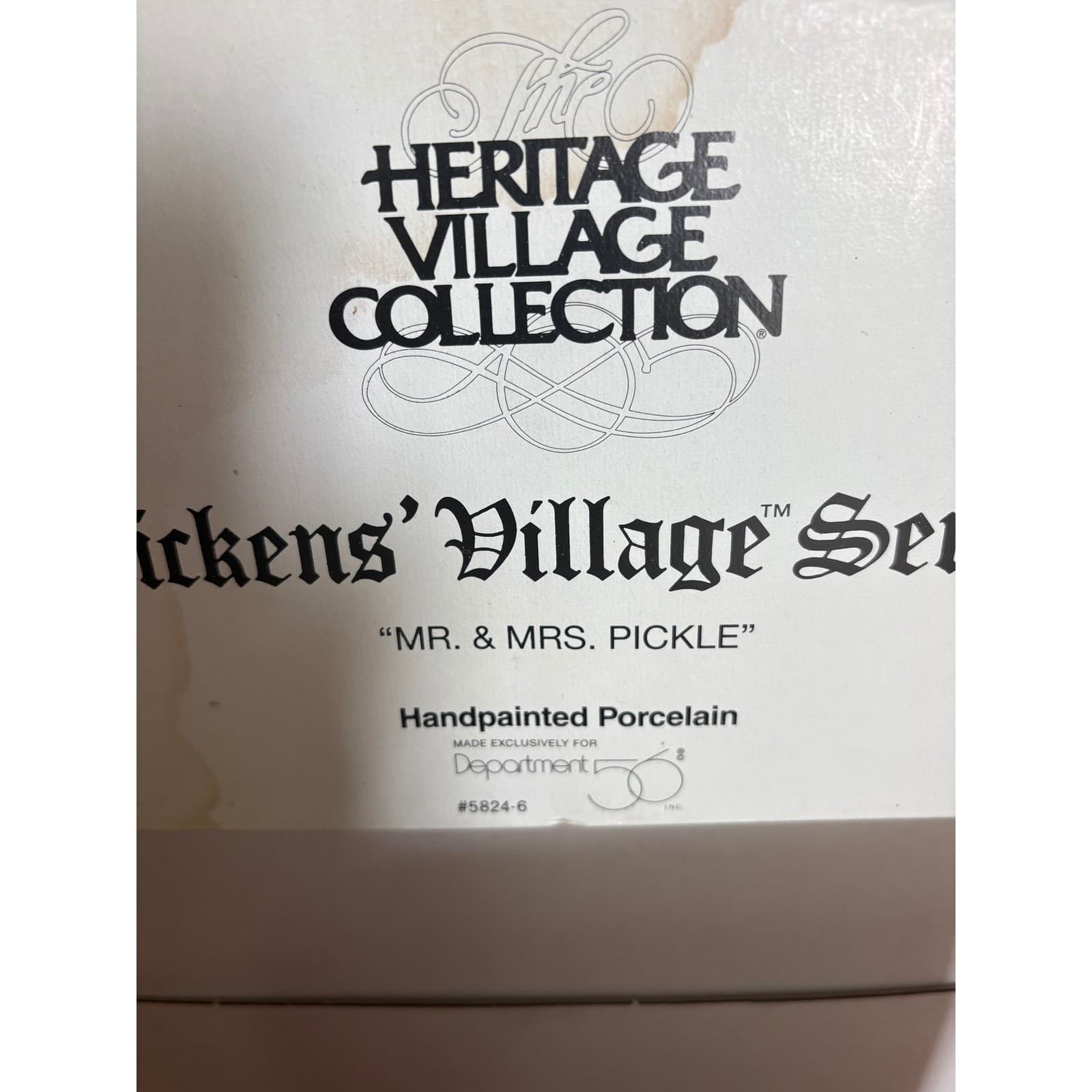 Department 56 Dickens Village OS Cottage Multicolor Mr & Mrs Pickle 5824-6 - Thumbnail 7
