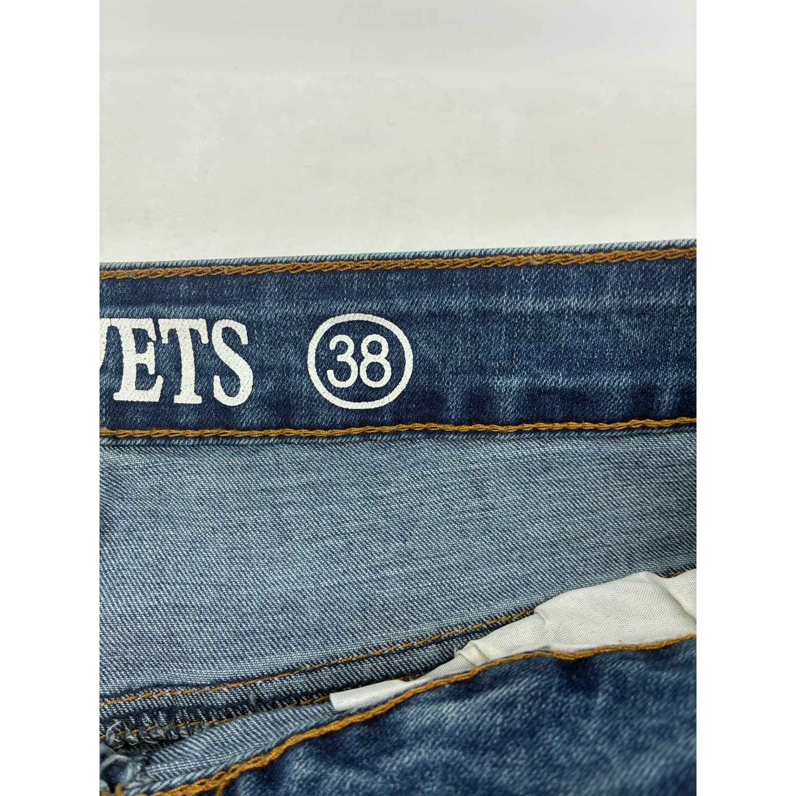 Denim & Rivets Jeans Mens 38 Jeans Blue Distressed Slim Fit Stretch - Thumbnail 4