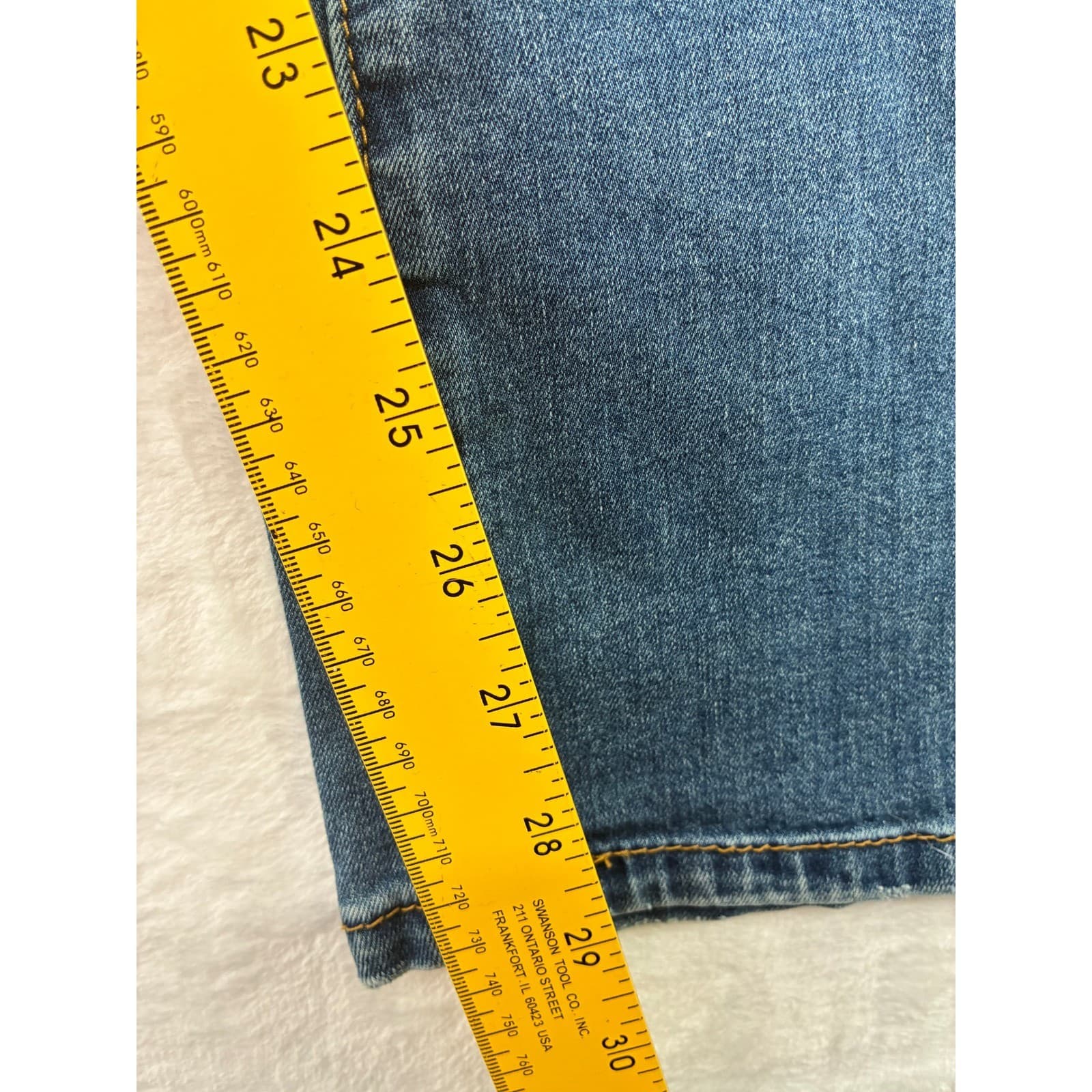 Denim & Rivets Jeans Mens 38 Jeans Blue Distressed Slim Fit Stretch - Thumbnail 8