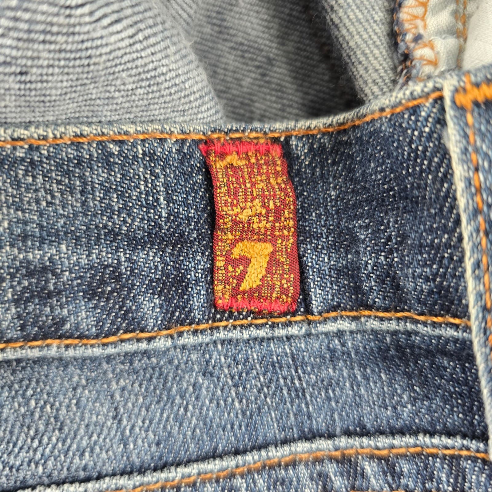 7 For All Mankind Roxanne Womens 26 Slim Straight Jeans Dark Wash P179080U-080U - Thumbnail 7
