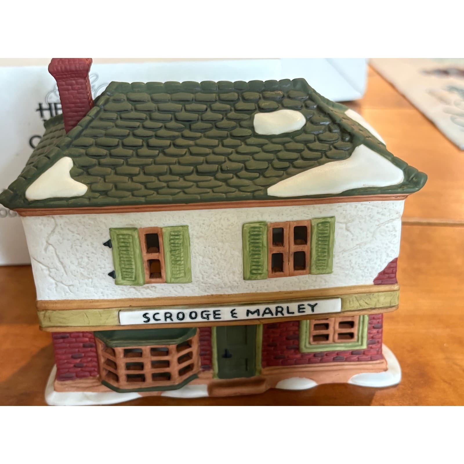 Dept 56 Scrooge and Marley Counting House OS Village House Multicolor Dickens - Thumbnail 2