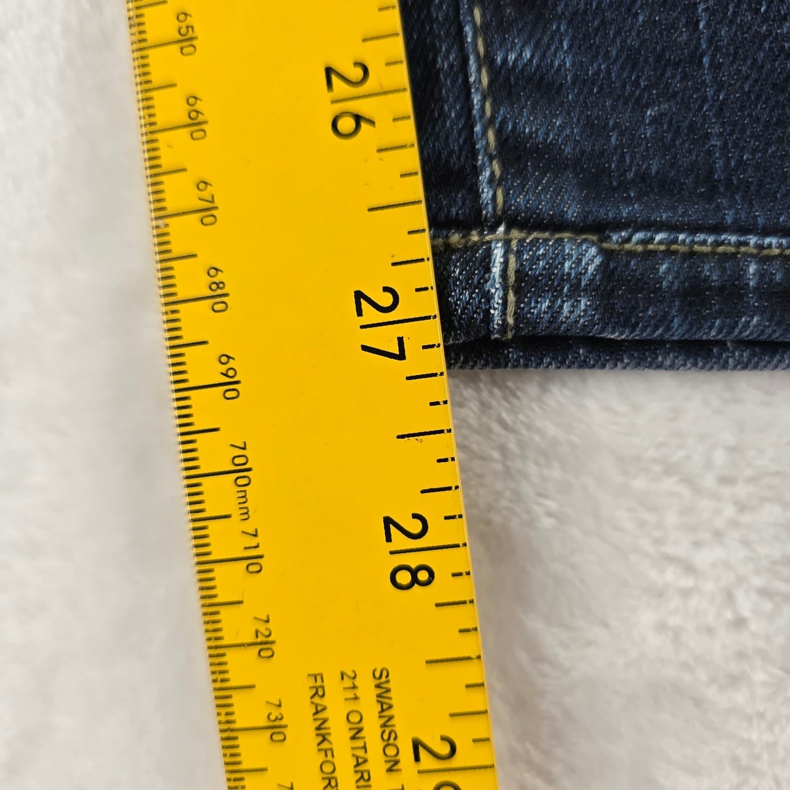 Diesel Ronhy Jeans Womens 27 Straight Blue Wash 008AA Stretch Made in Italy - Thumbnail 9