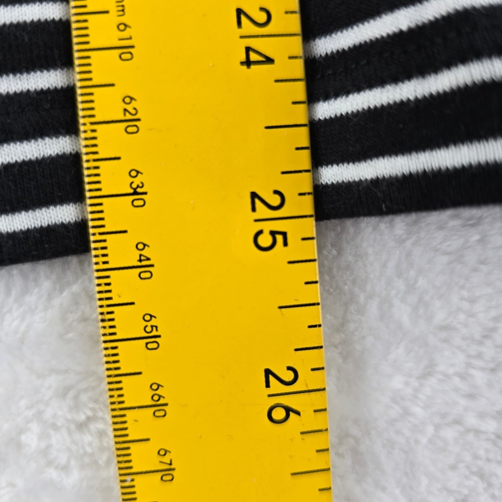 Jones New York Shirt Womens M Long Sleeve Lot 2 Black White Striped Cotton Tee - Thumbnail 11