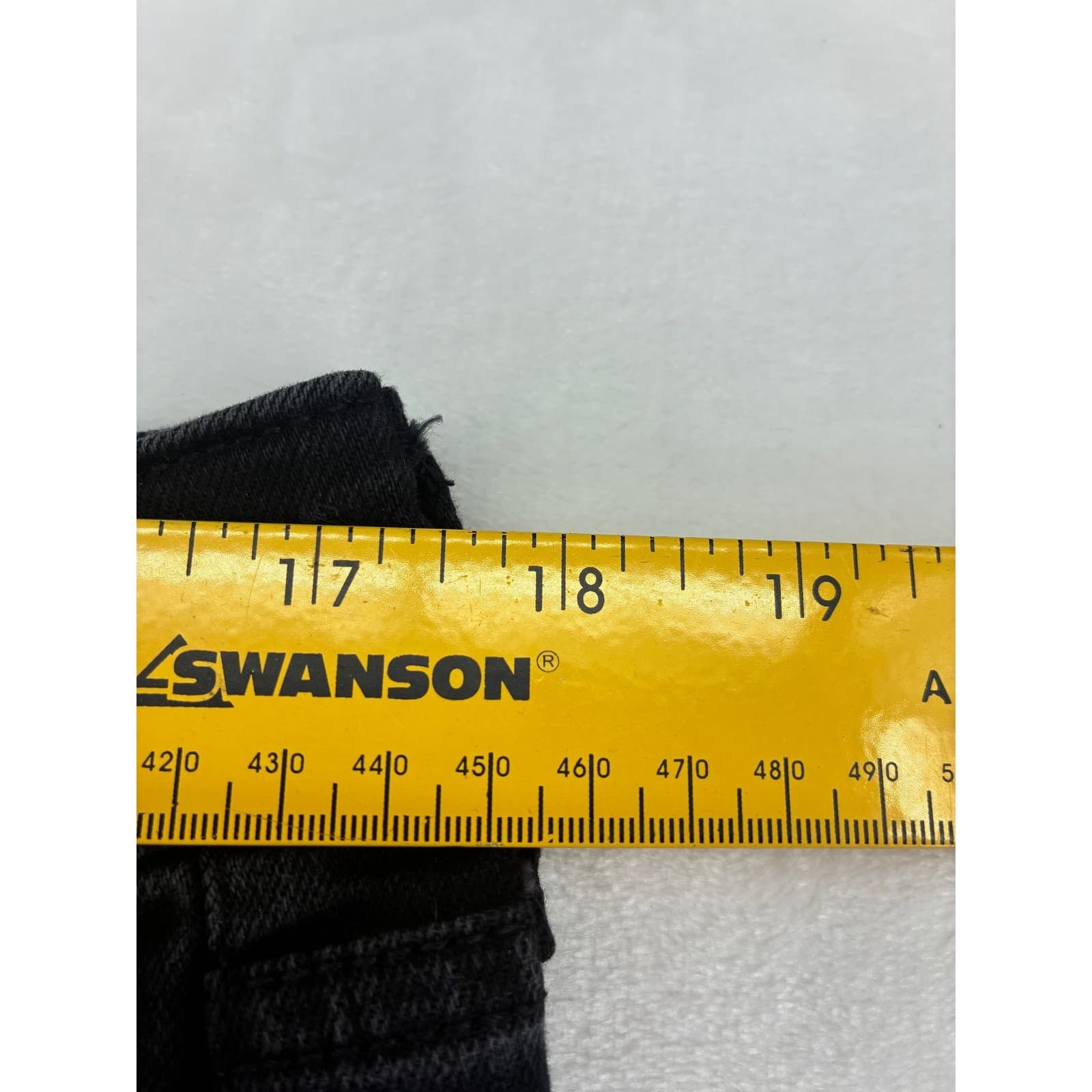 St John's Bay Straight Leg Mens 14PS Jeans Black Classic Denim Pants - Thumbnail 6
