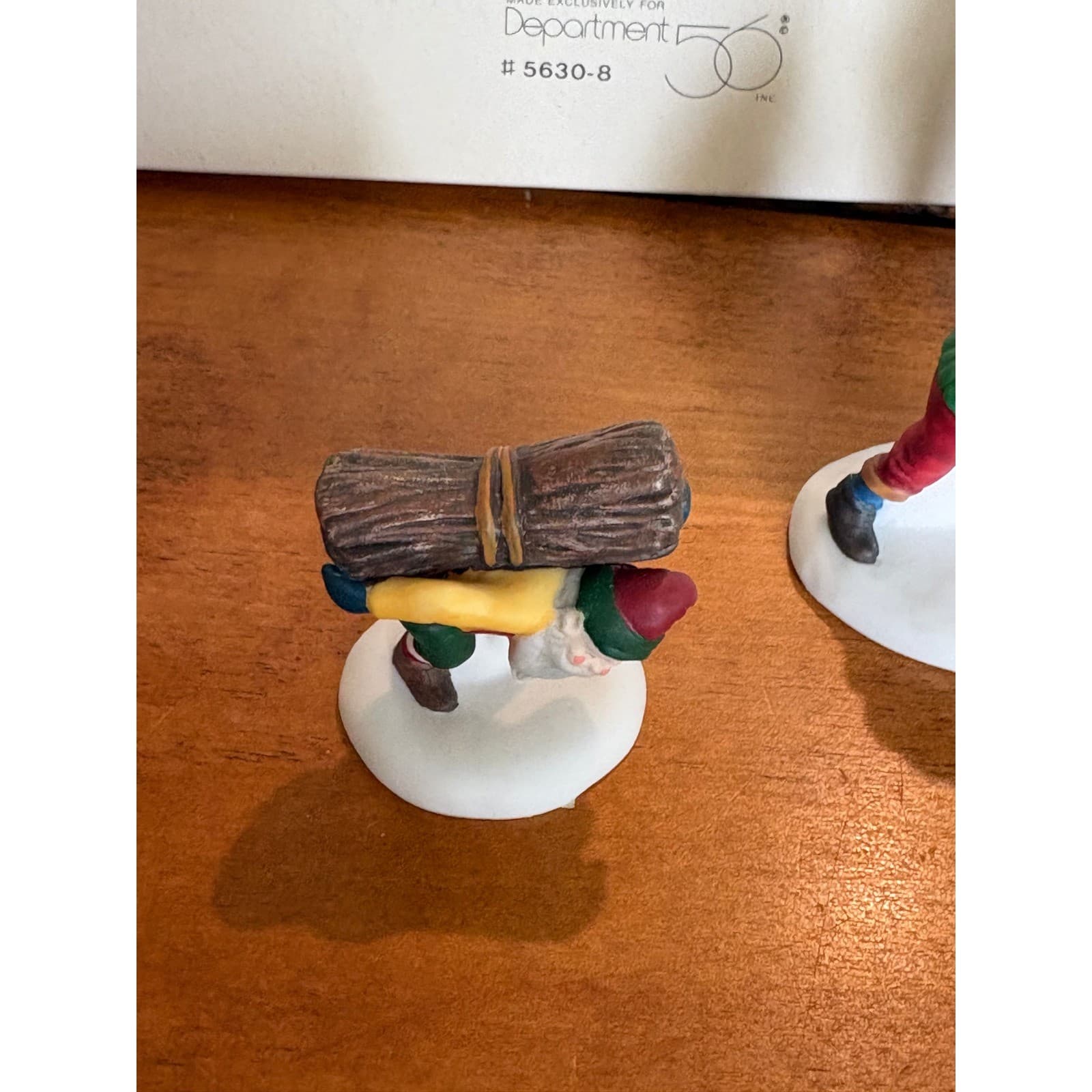 Department 56 Woodsmen Elves Mens OS Village Accessory Multicolor Porcelain Set - Thumbnail 3