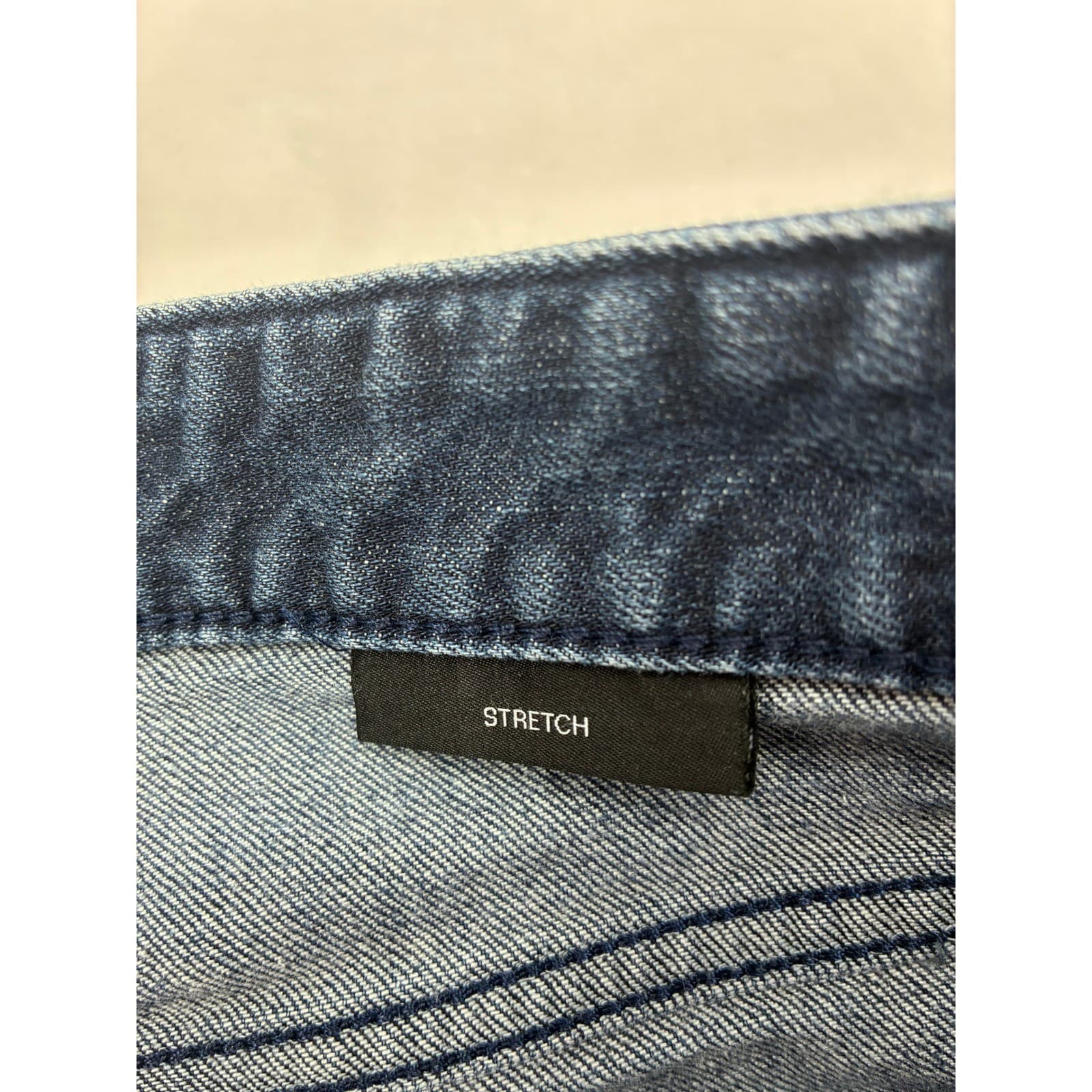 BOSS Hugo Boss Jeans Mens 32x26 Denim Dark Blue Stretch Straight Leg Pants - Thumbnail 3