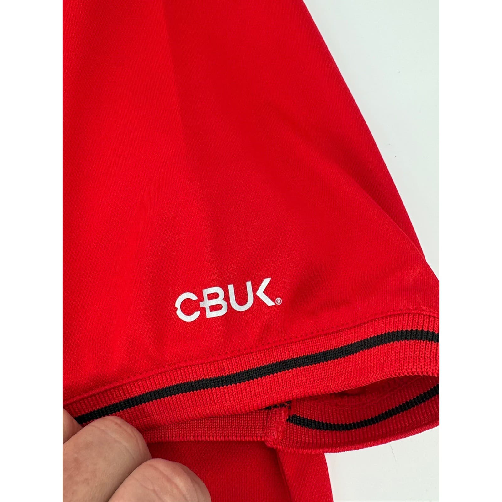 CBUK Cutter & Buck Performance Polo Shirt 1/4 Zip Red Small - Thumbnail 5