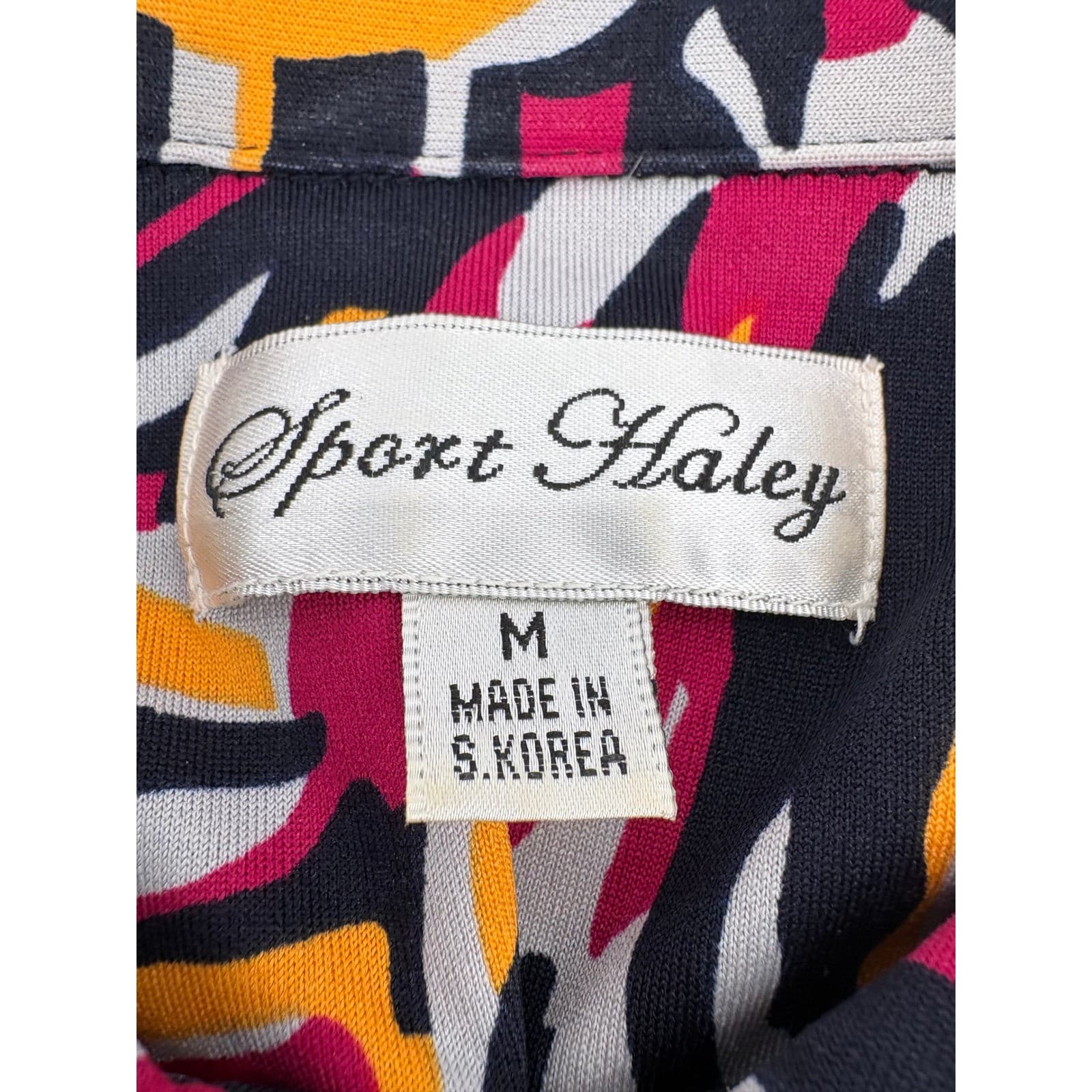 Sport Haley Polo Womens M Shirt Multicolor Quarter Zip Short Sleeve Golf - Thumbnail 2